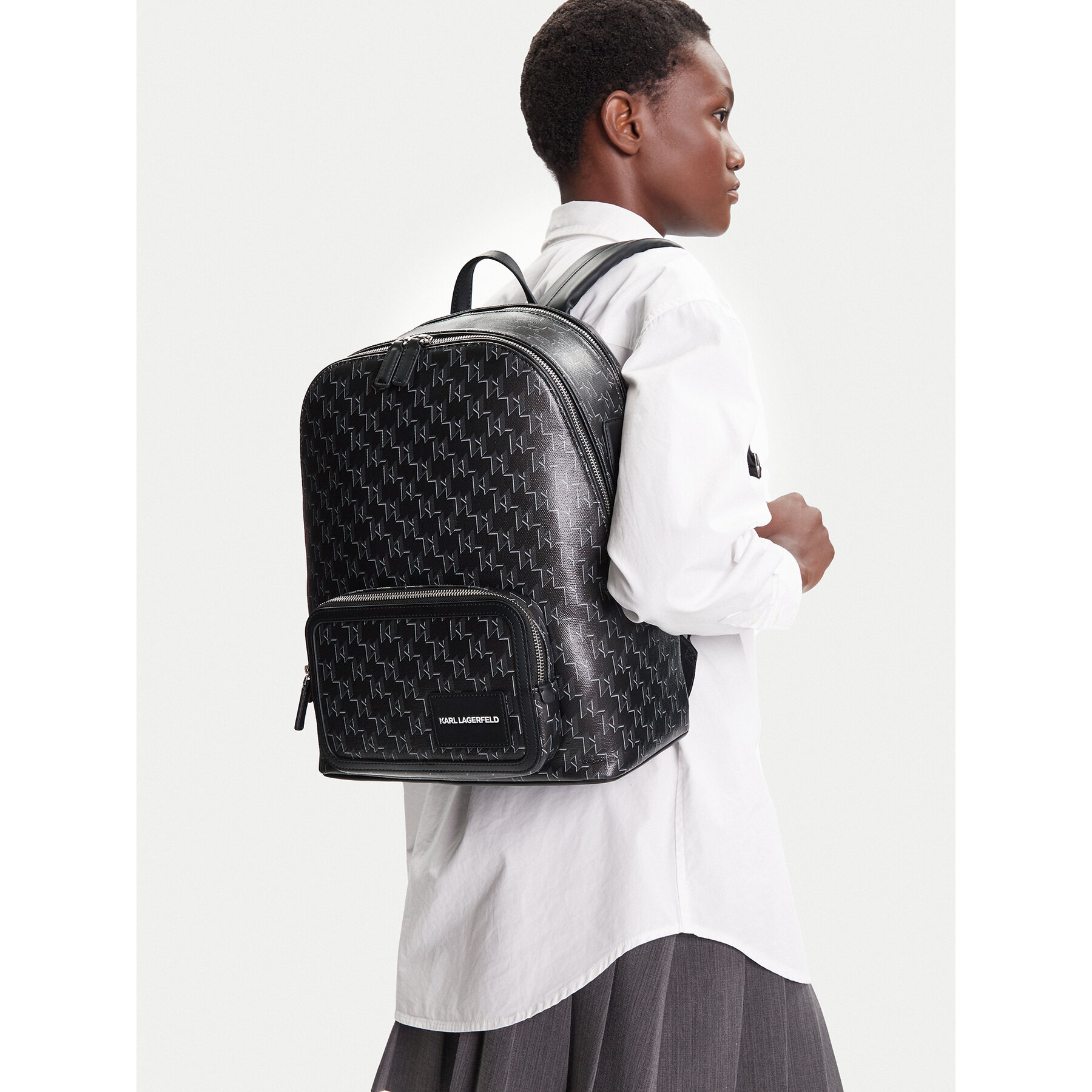 Раница KARL LAGERFELD A1W30188 Черен