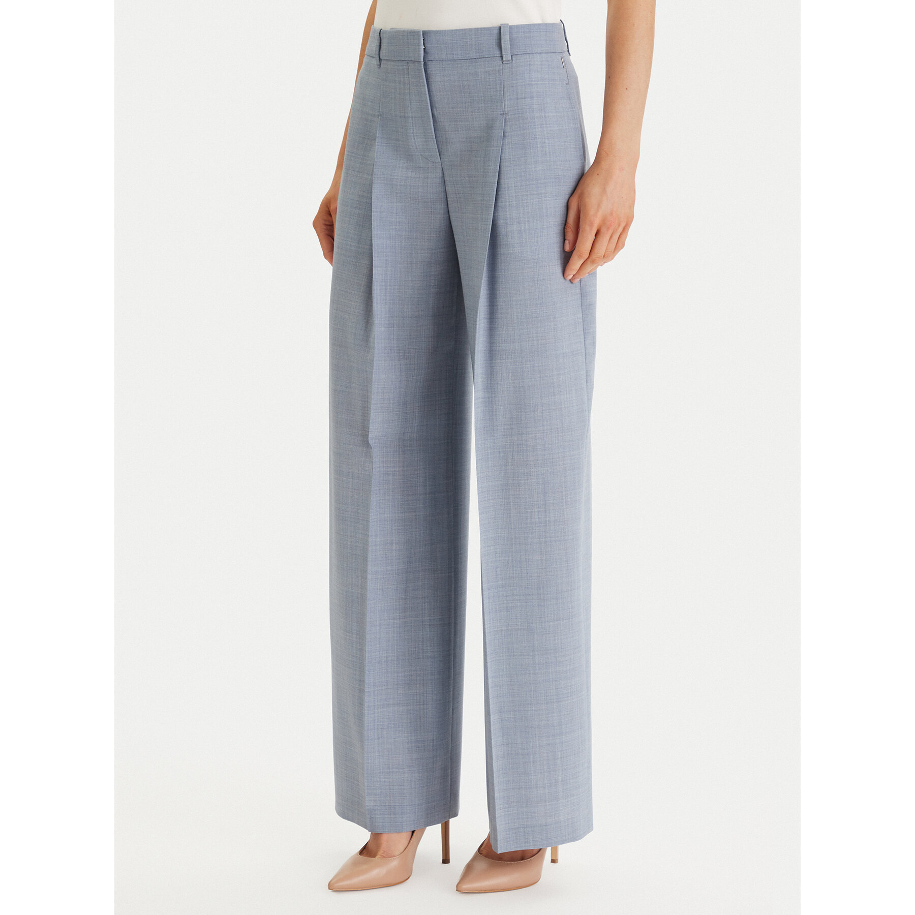 BOSS Stoffhose Tiana 4 50554965 Hellblau Regular Fit