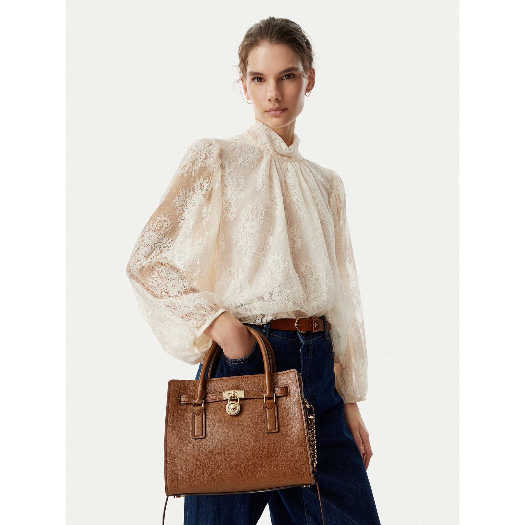 Дамска чанта MICHAEL Michael Kors 30T6GNXS1L Кафяв