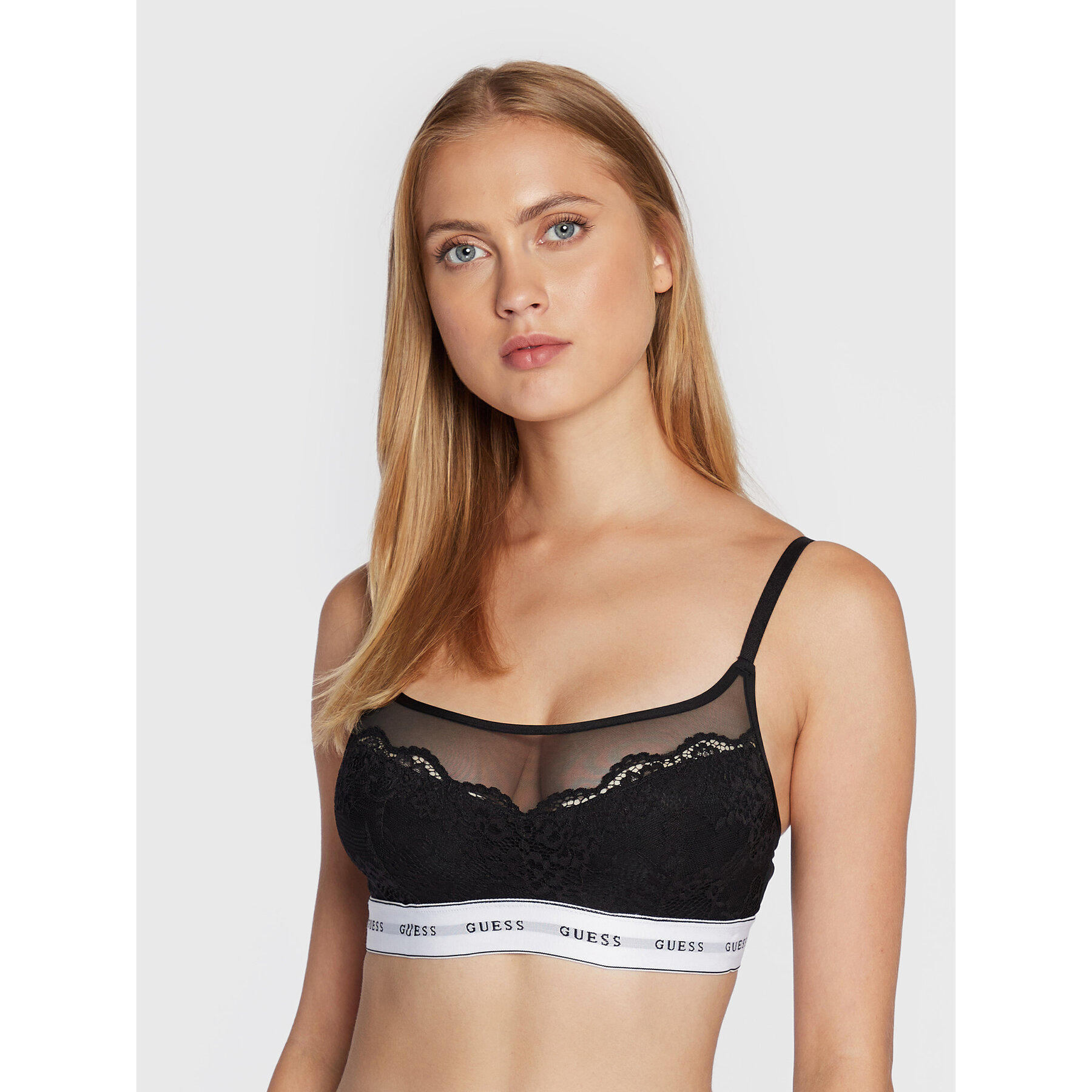 Guess Reggiseno top Belle O2BC07 KBBT0 Nero