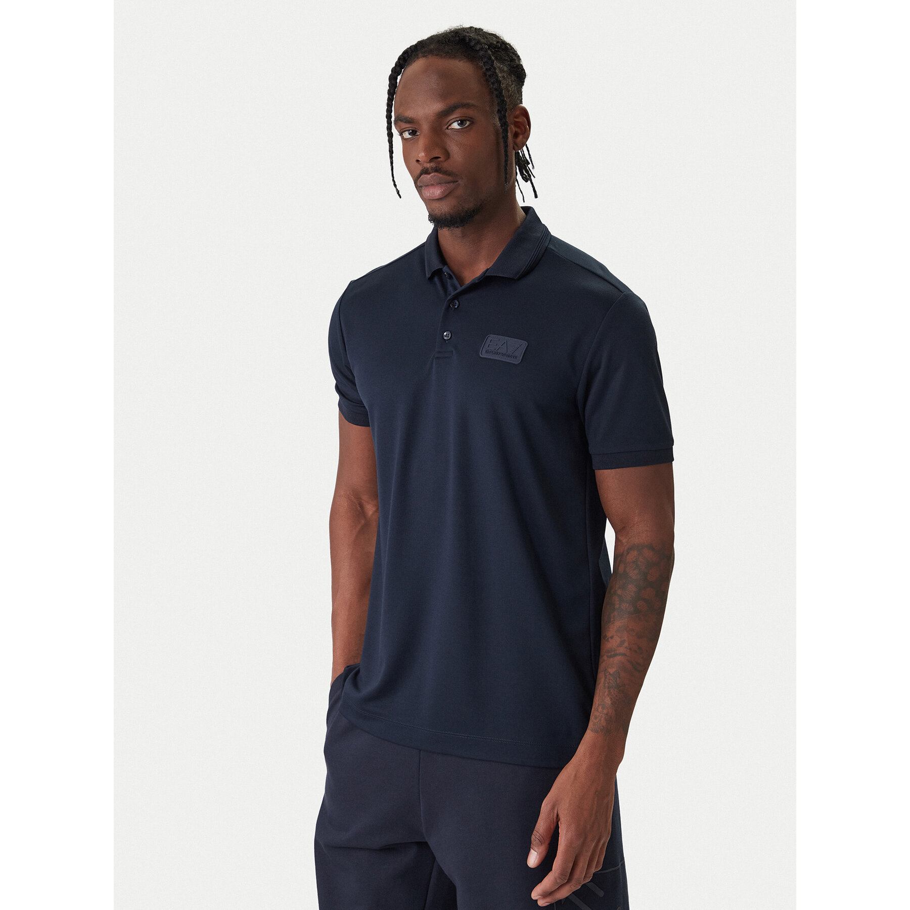EA7 Emporio Armani Poloshirt 7M001359 AF13862 UB102 Dunkelblau Slim Fit