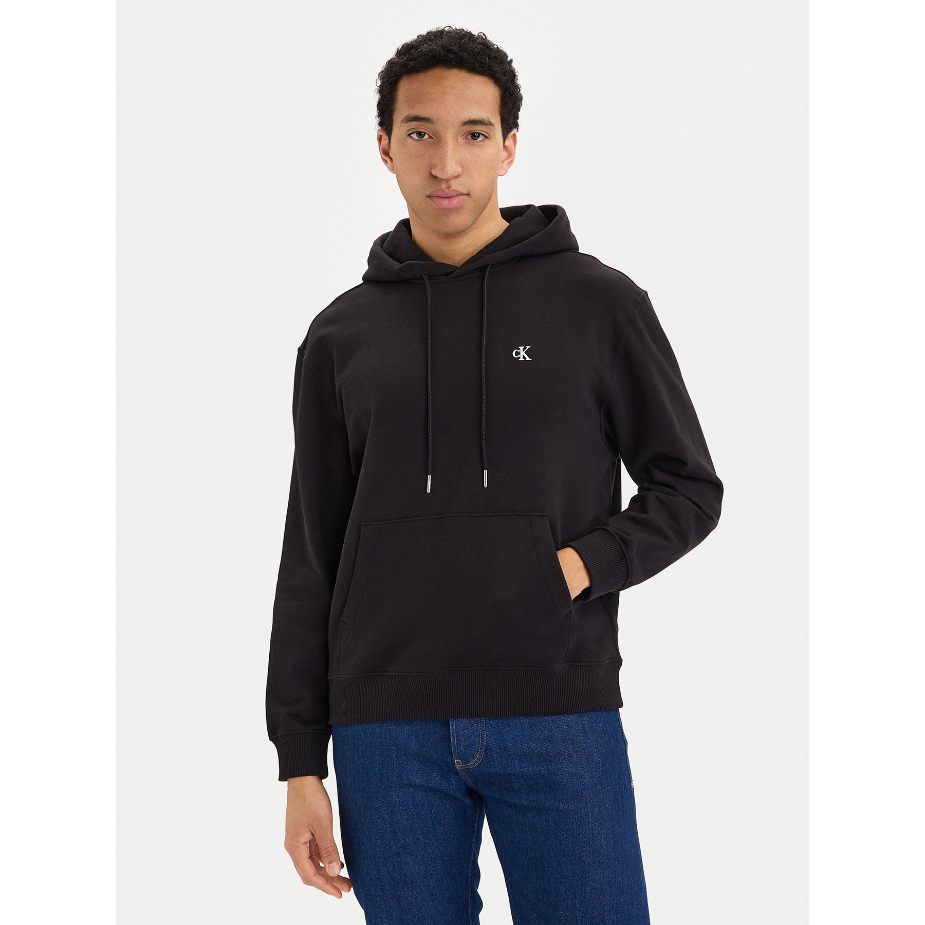 Calvin Klein Jeans Sweatshirt LV04RC297G Schwarz Regular Fit