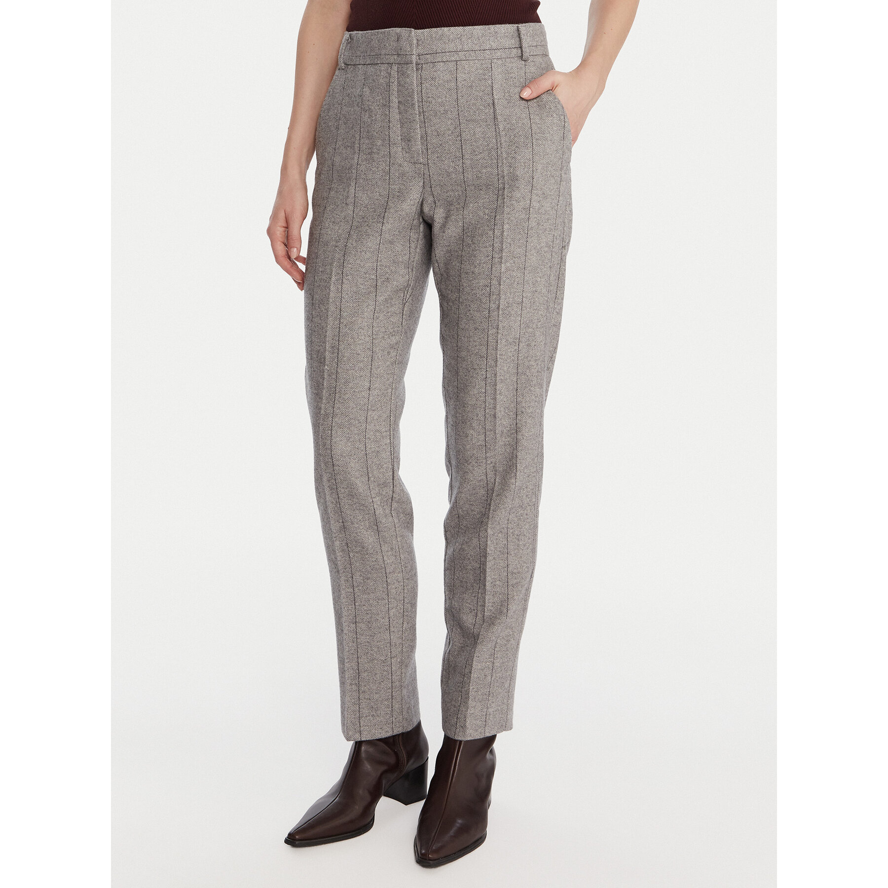 MAX&Co. Stoffhose Svenzia 2526136094200 Grau Slim Fit