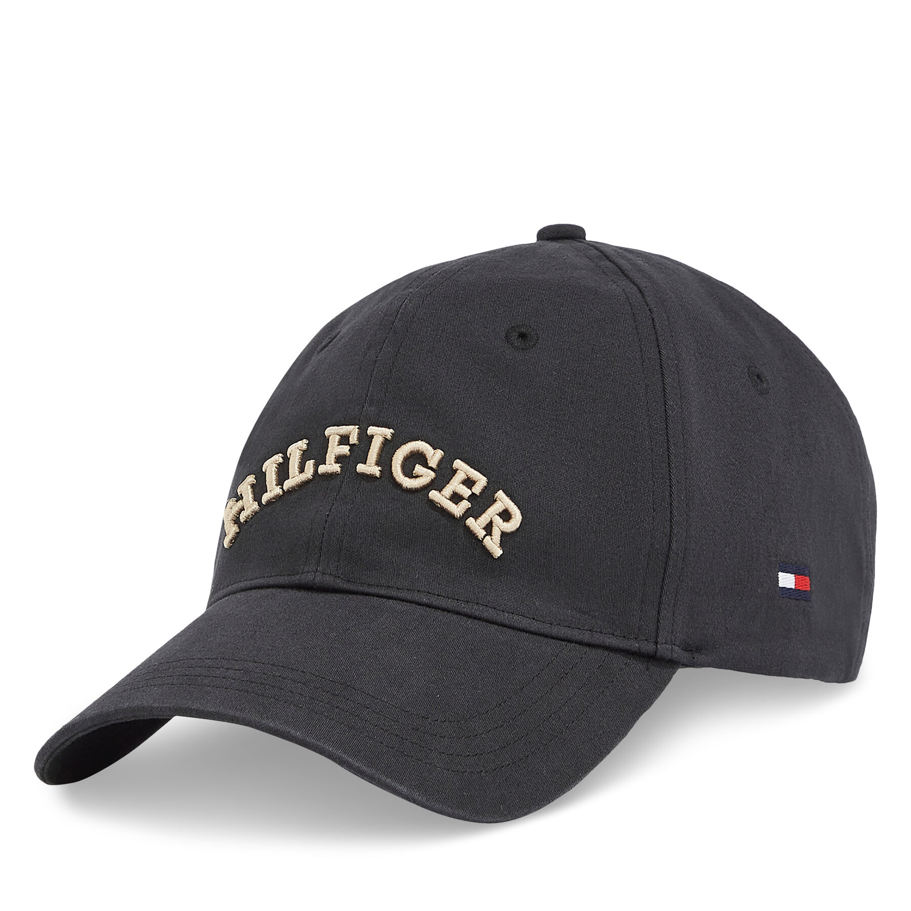 Șapcă Tommy Hilfiger Th Monotype Soft 6 Panel Cap AM0AM13165 Negru