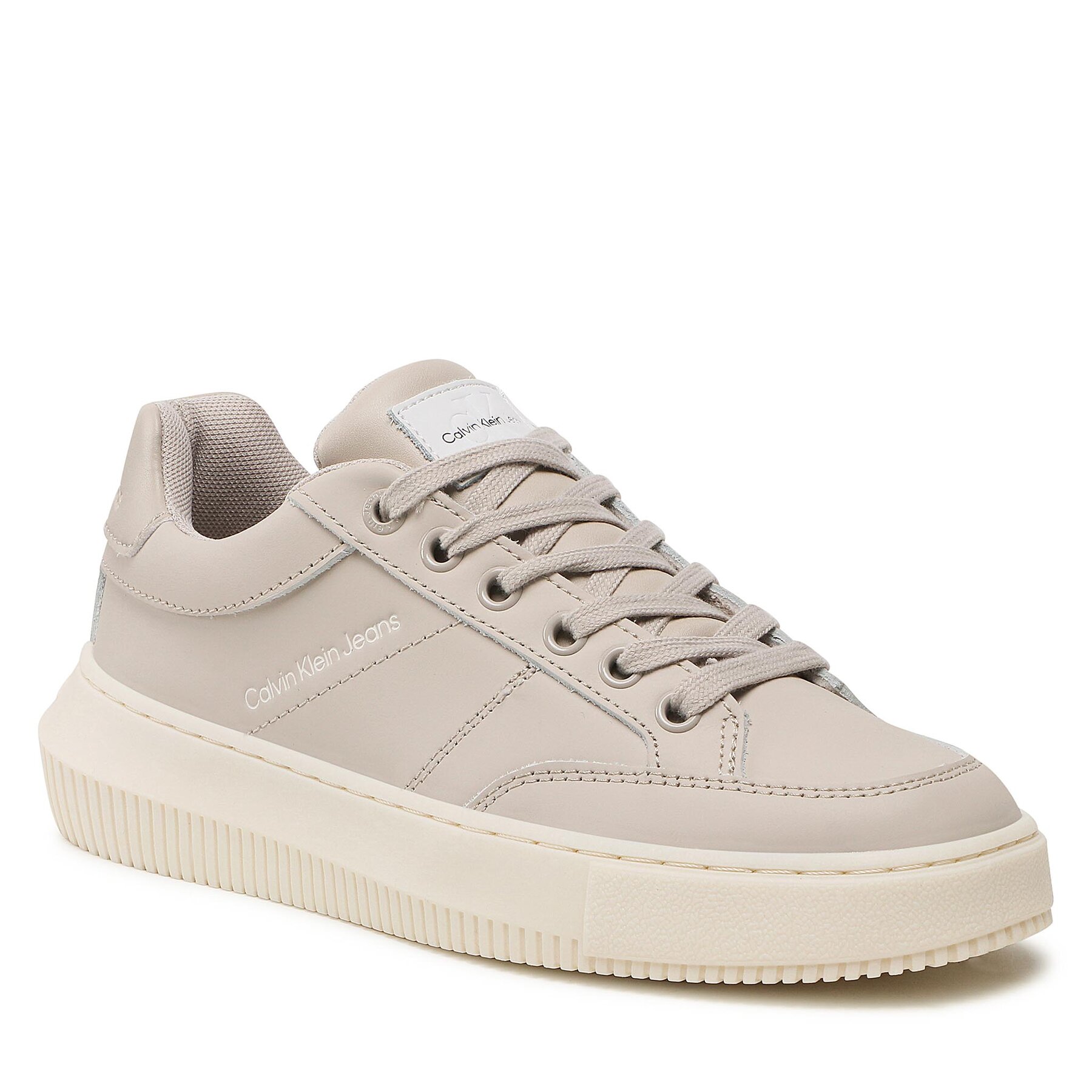 Calvin Klein Jeans Chunky Cupsole Badge YW0YW00926 Eggshell ACF – Сникърси