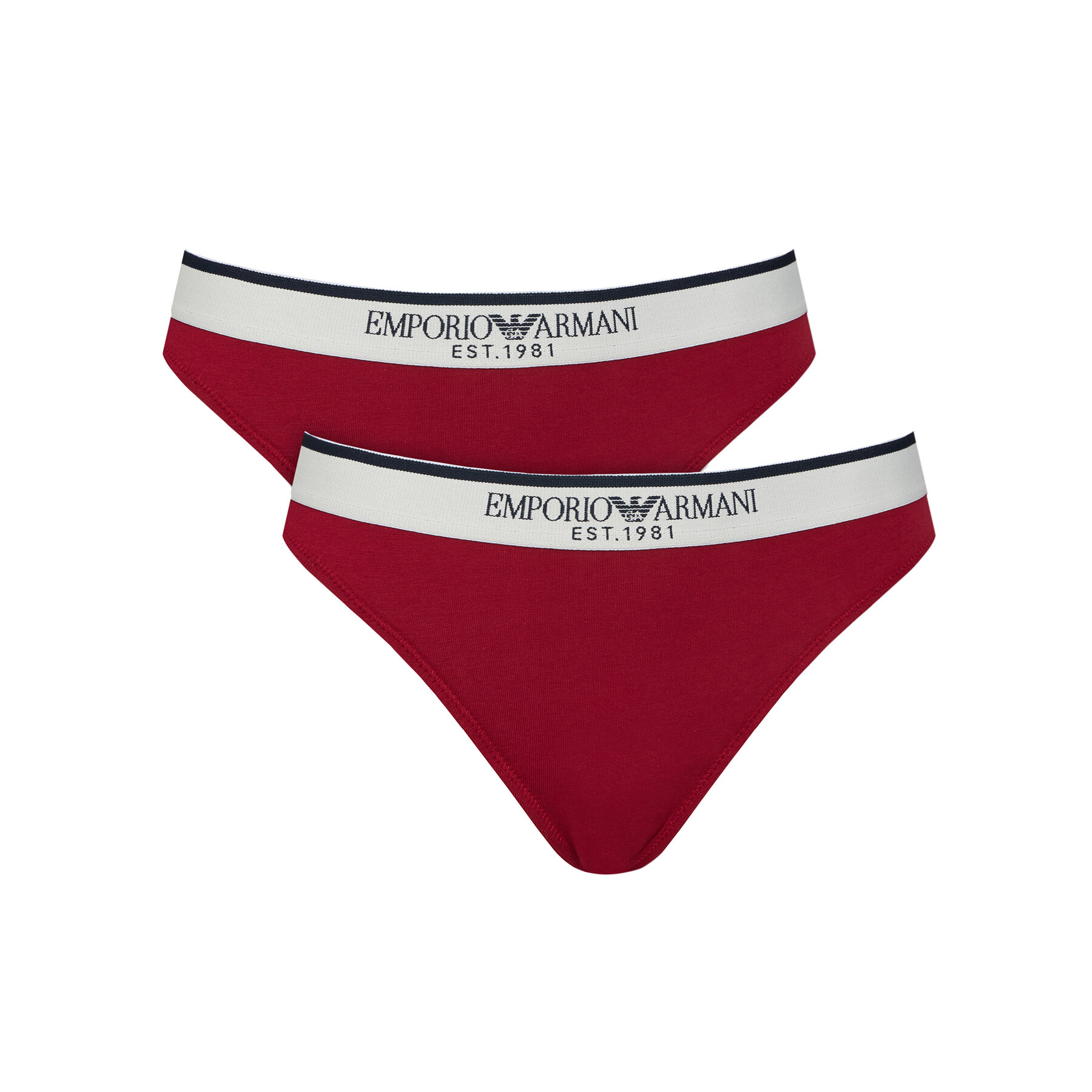 Emporio Armani Underwear Brazilian-Panty-Set EW005197 AF27298 U5084 Dunkelrot