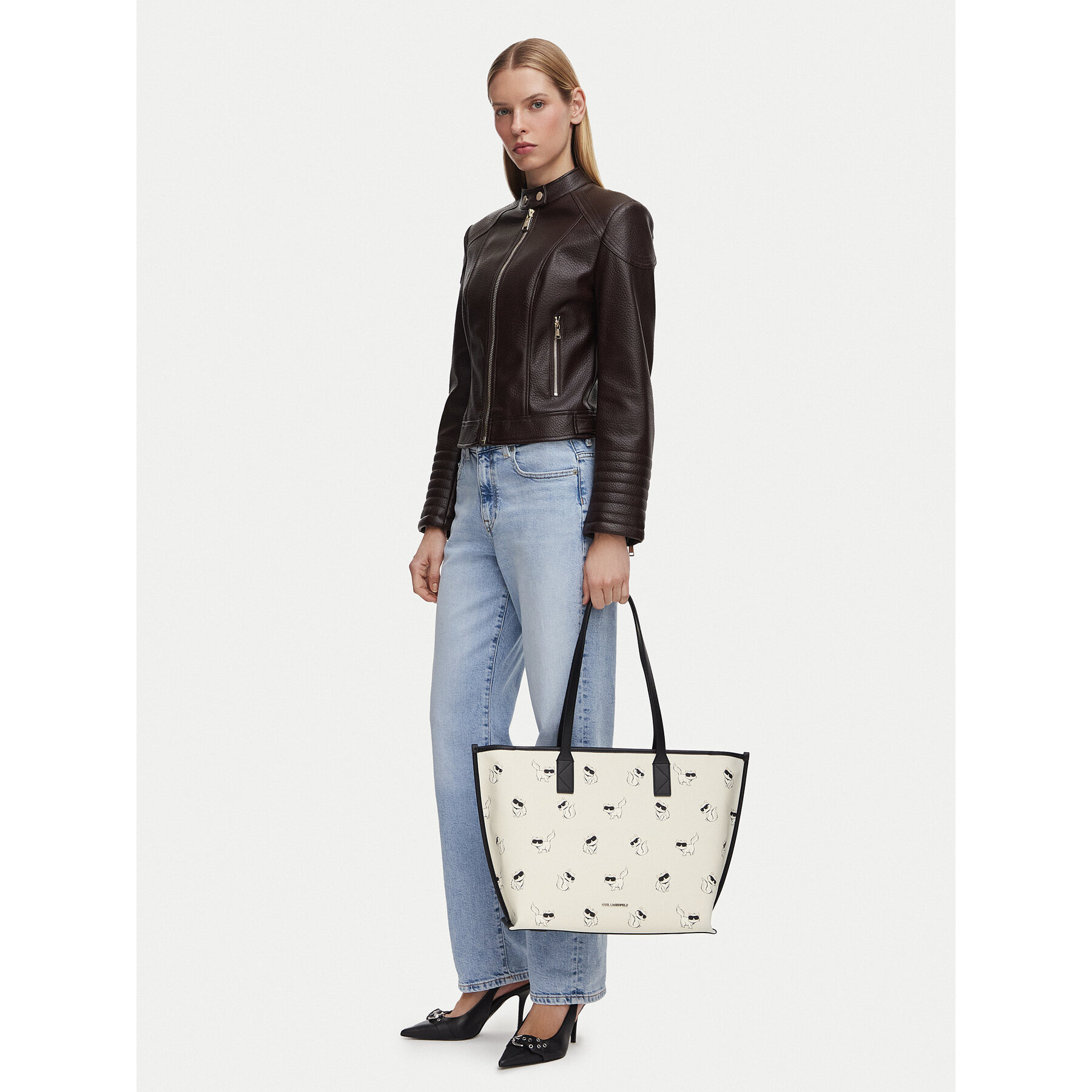 Kabelka KARL LAGERFELD B3W30349 Biela