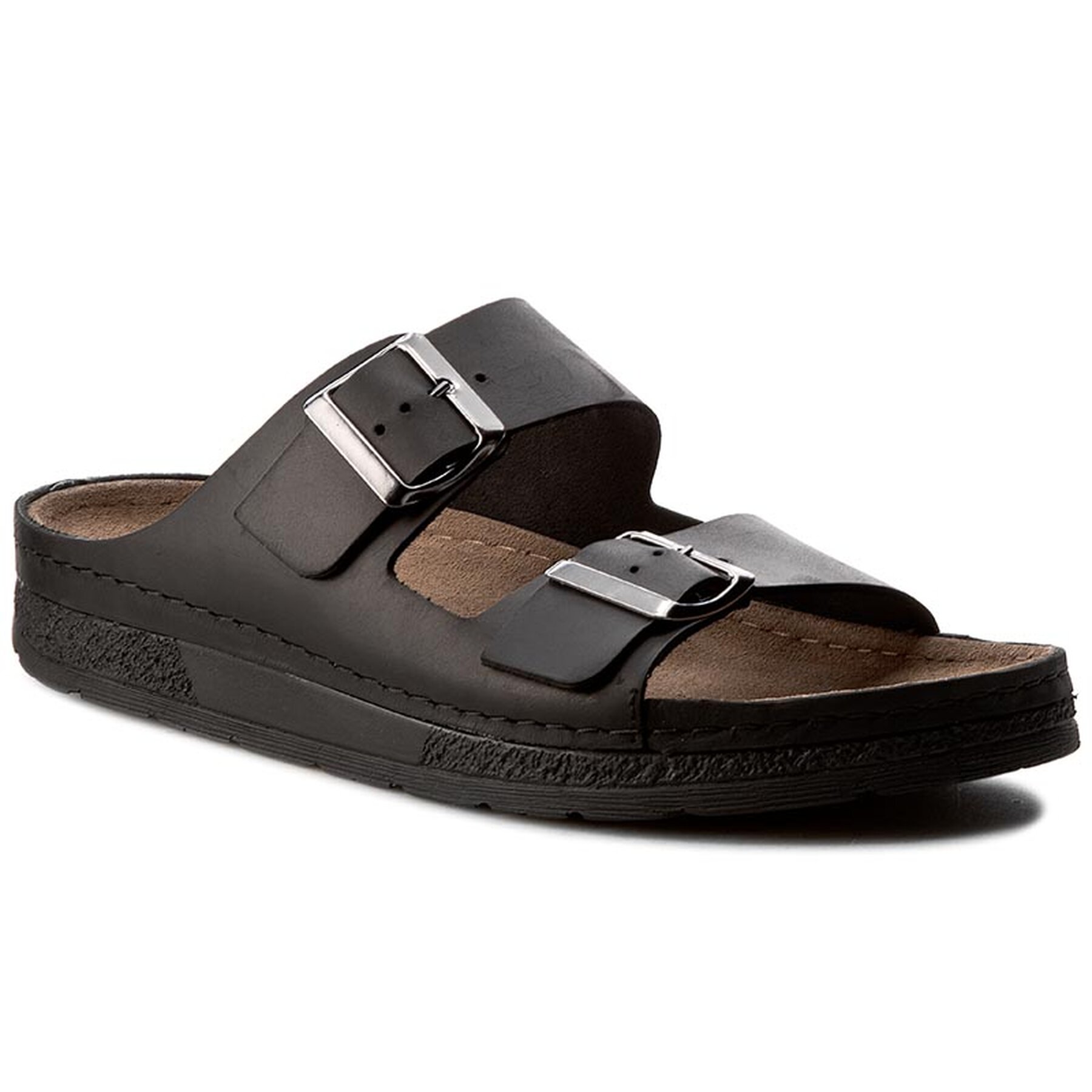 Herren Pantoletten Berkemann, Schuhgröße 41_5, Schwarz, Adam 01950
