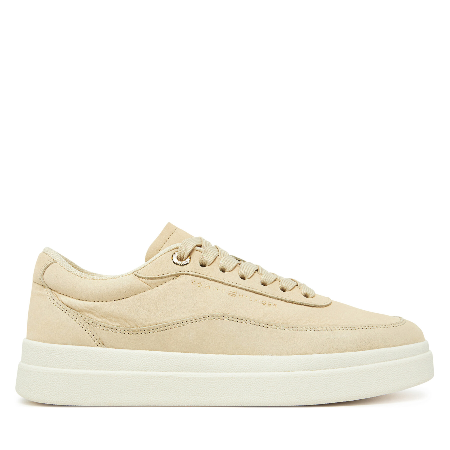 Sneakersy Tommy Hilfiger Modern Court Sneaker Nubuck FW0FW08462 Béžová