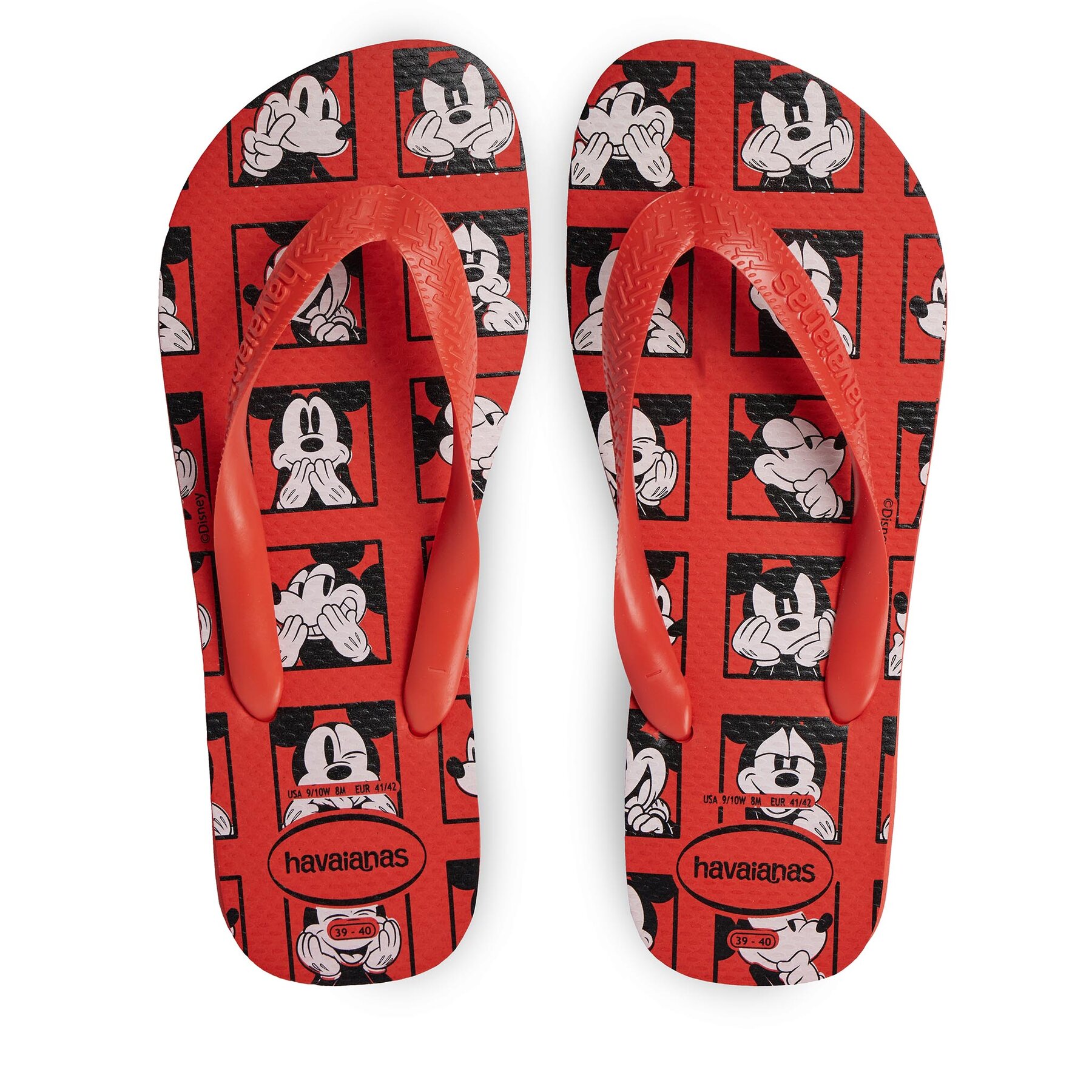 Damskie Japonki Havaianas, Rozmiar 41-42 Czerwony 41394125778-W