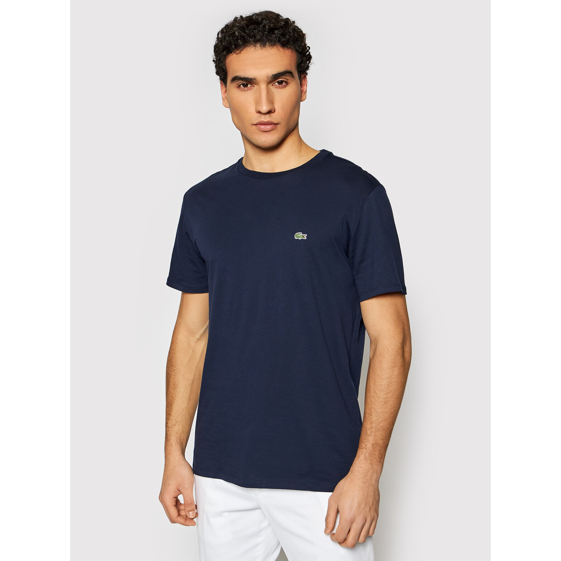 Lacoste Férfiak Sötétkék Póló Th6709 Regular Fit