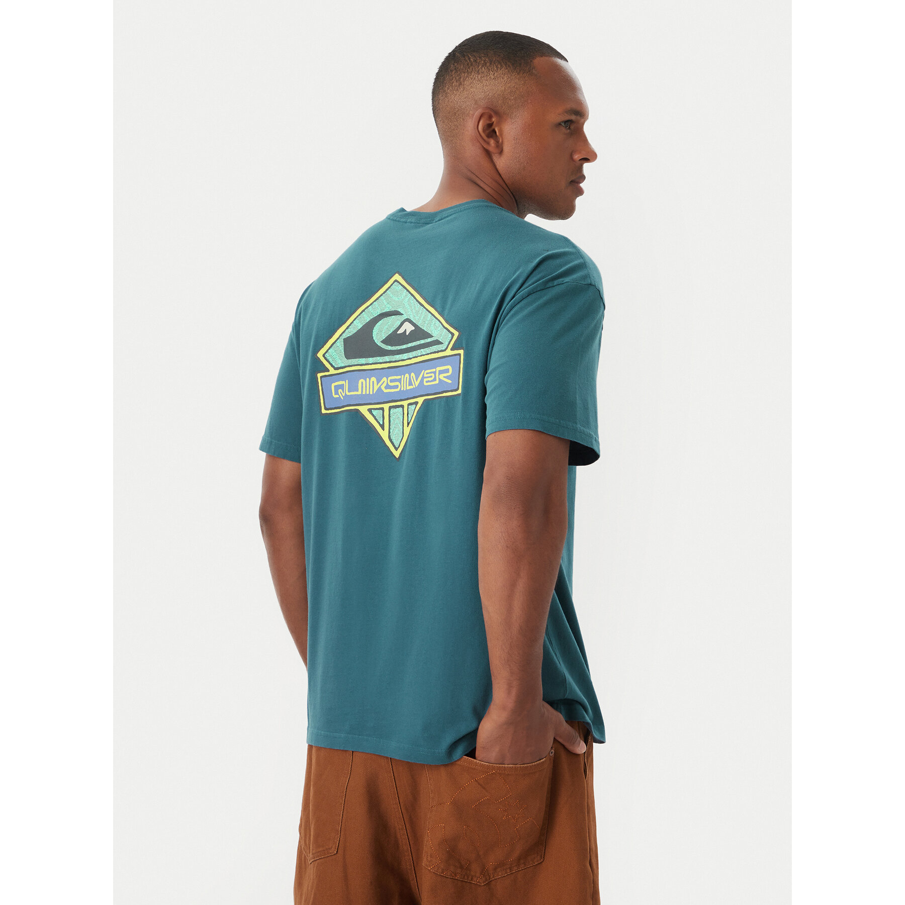 Quiksilver T-Shirt Crystal Jet EQYZT08023 Blau Regular Fit