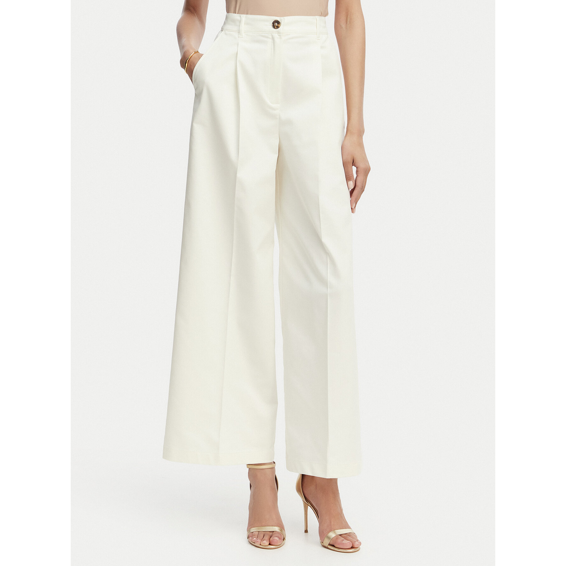 Marella Palazzohose Emme by Marella Aceri 2615131071 Creme Wide Leg