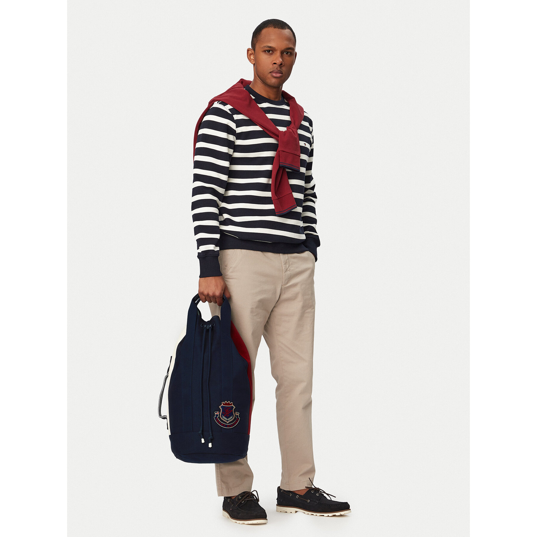 Rucsac Tommy Hilfiger Hertiage Logo Patch Crossbody Sling Bag AM0AM14264 Bleumarin
