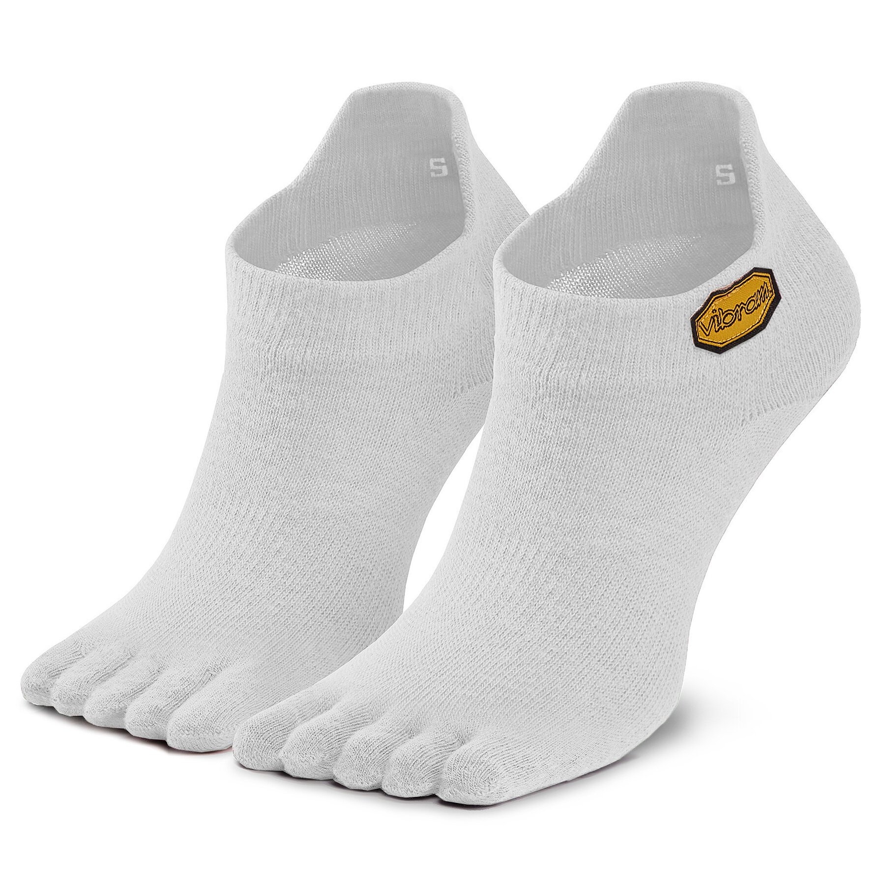 Chaussettes basses unisex Vibram Fivefingers Athletic No Show S15N01 Blanc