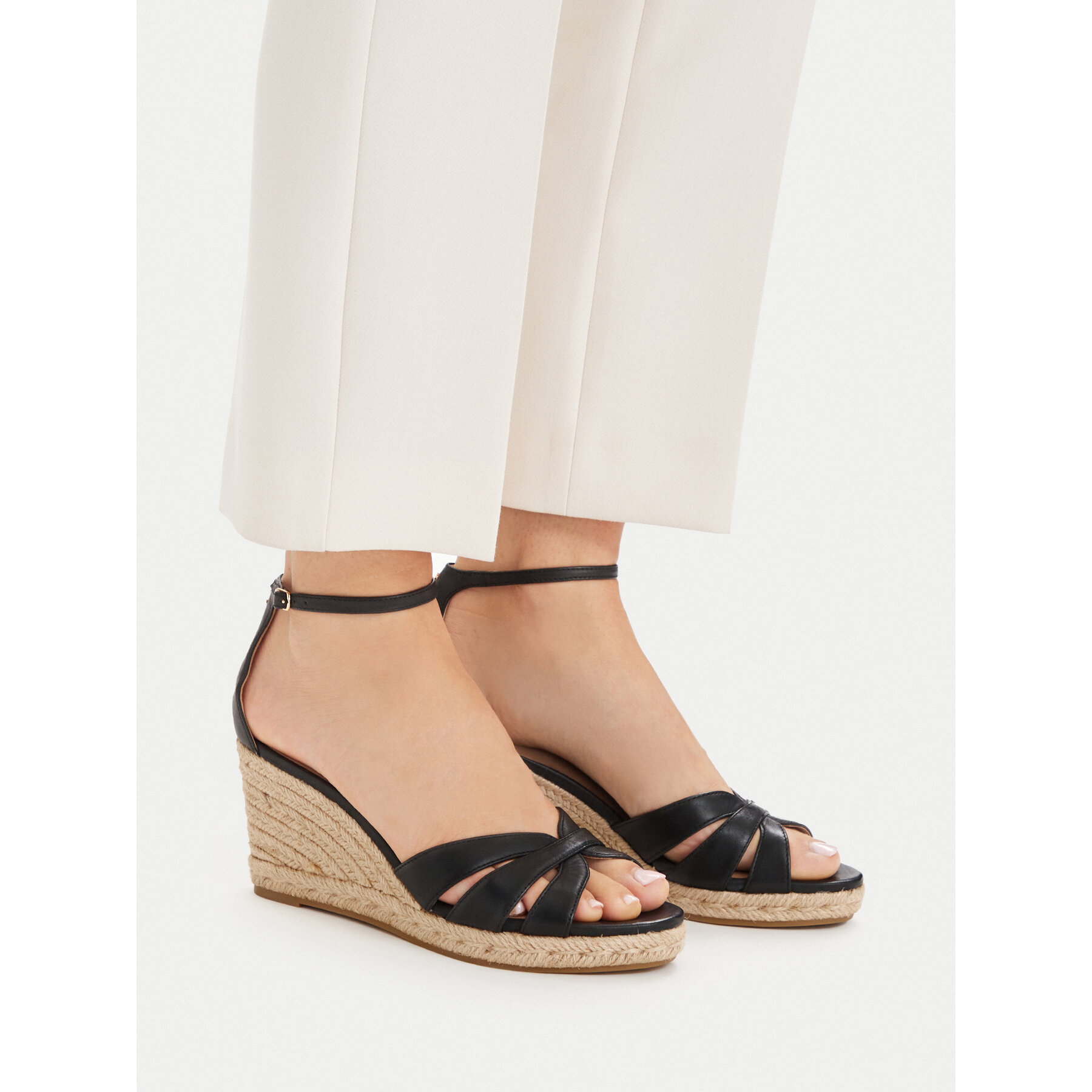 Espadrile LAUREN RALPH LAUREN 802P04433001 Crna