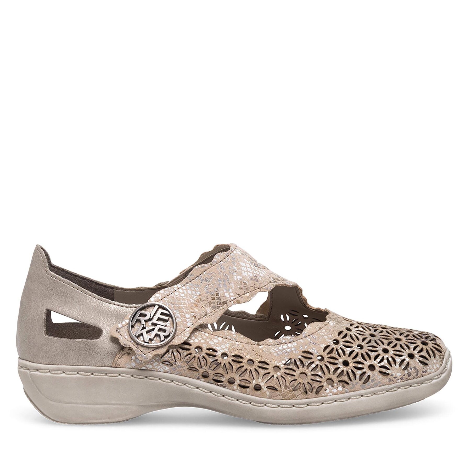 Pantofi Rieker 413G4-90 Auriu