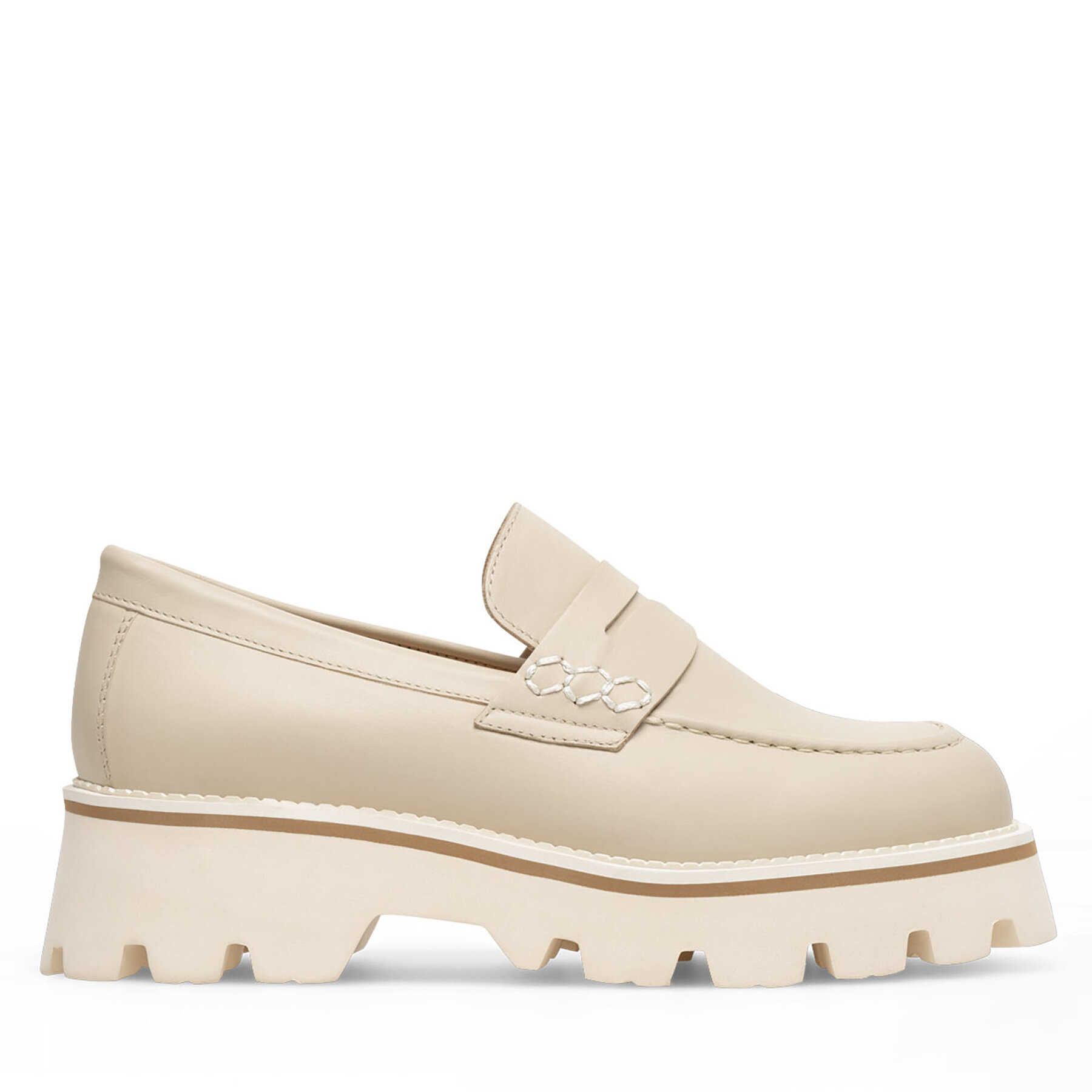 Damskie Loafersy Badura, Rozmiar 40 Beżowy GISELLE-24SS202