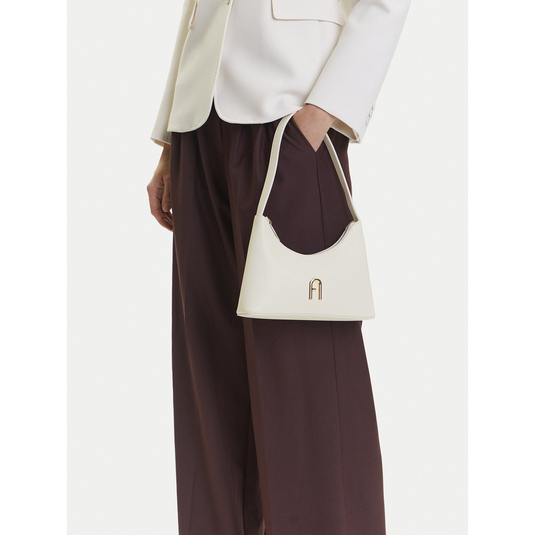 Дамска чанта Furla Diamante Mini WB00863 AX0733 BG PNN00 Екрю