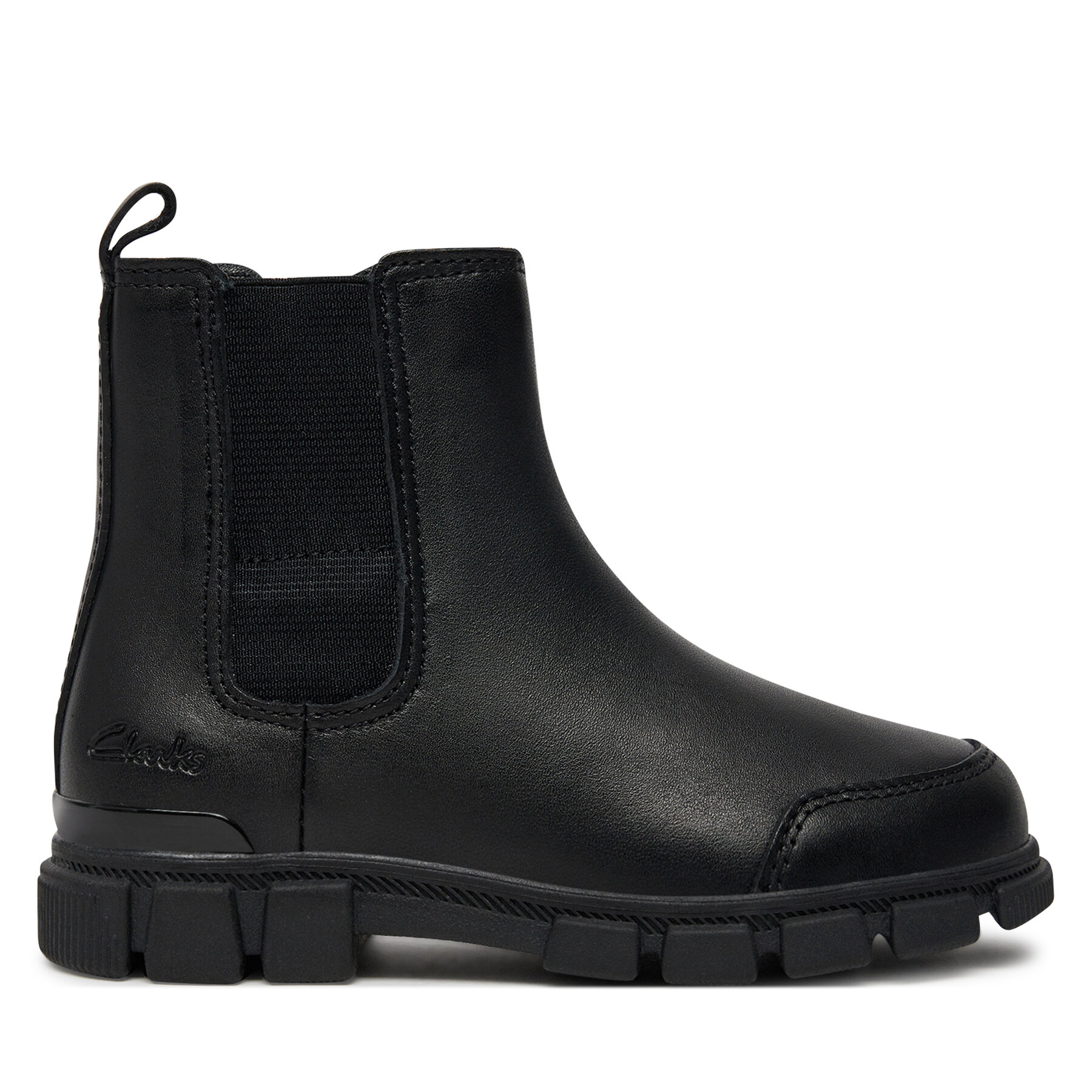 Dziecięce Kozaki Clarks, Rozmiar 27 Czarny Evyn Chelsea K. 26180291