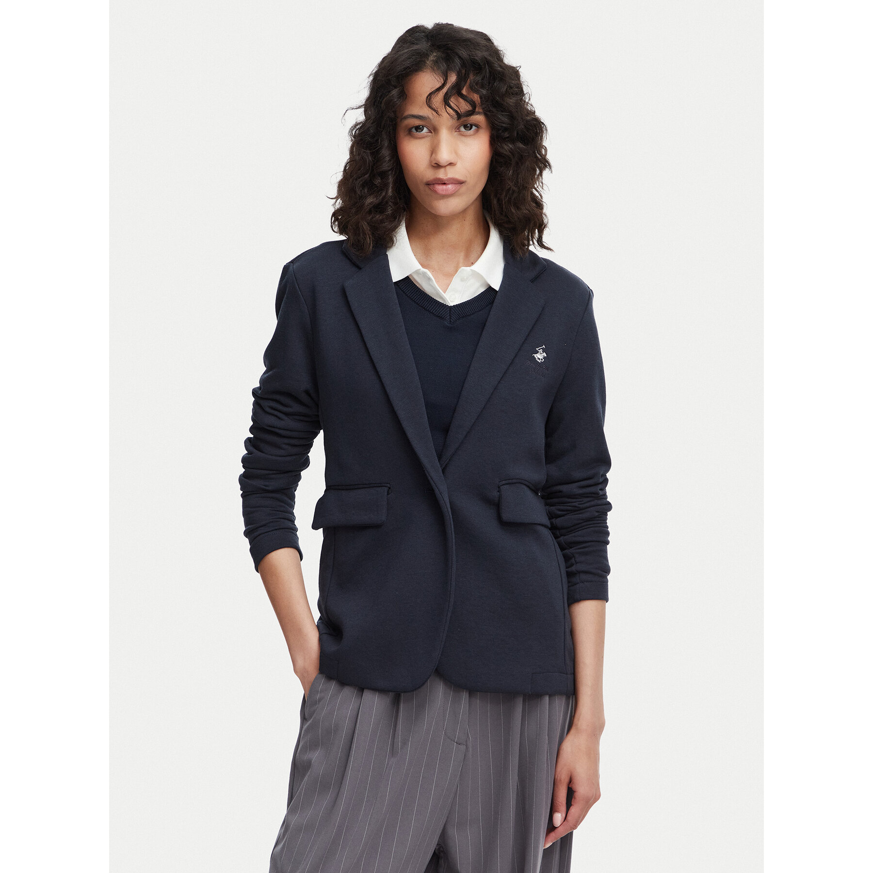 Beverly Hills Polo Club Sakko P-SS26W-F6547 Dunkelblau Regular Fit