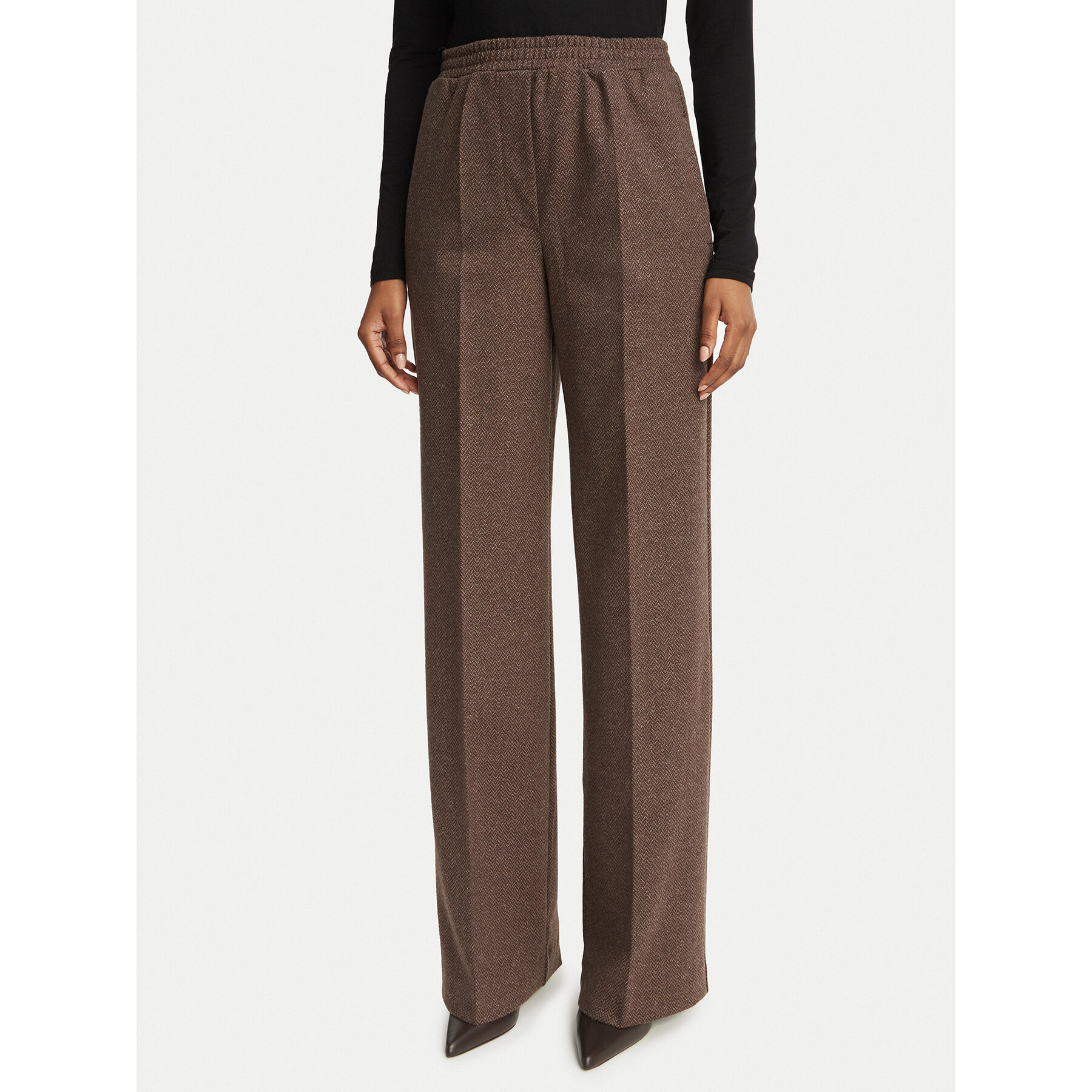 Weekend Max Mara Stoffhose Editta 2625786012 Braun Regular Fit