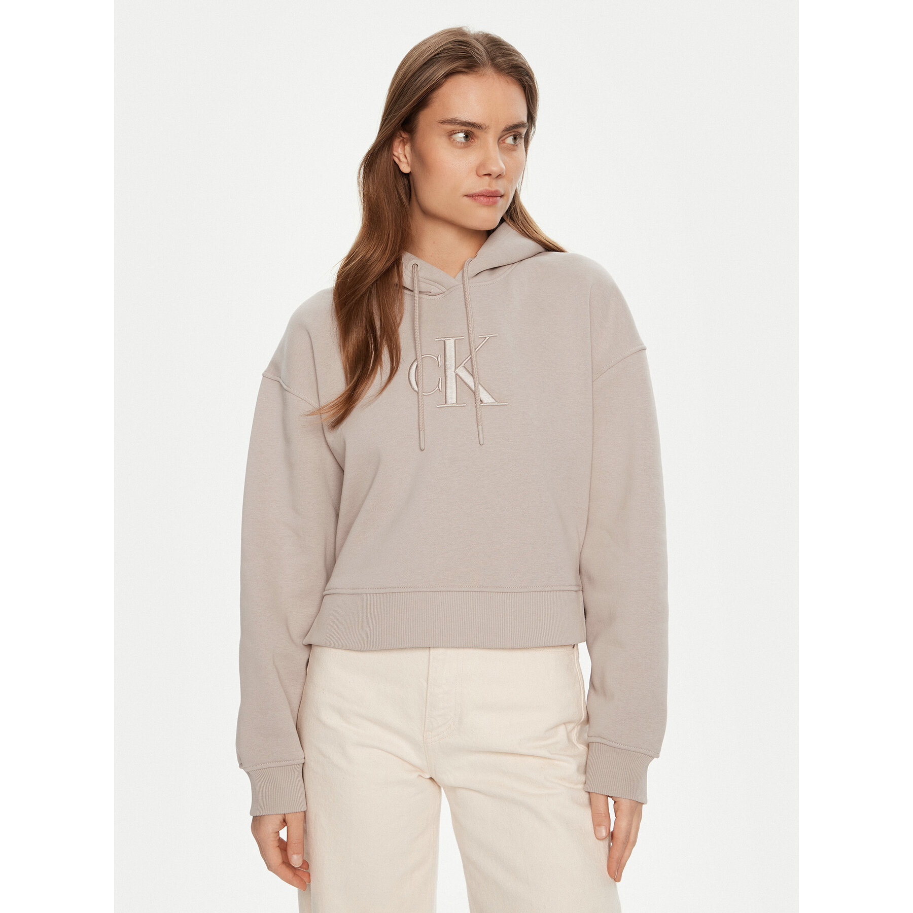 Calvin Klein Jeans Sweatshirt J20J224718 Grau Relaxed Fit