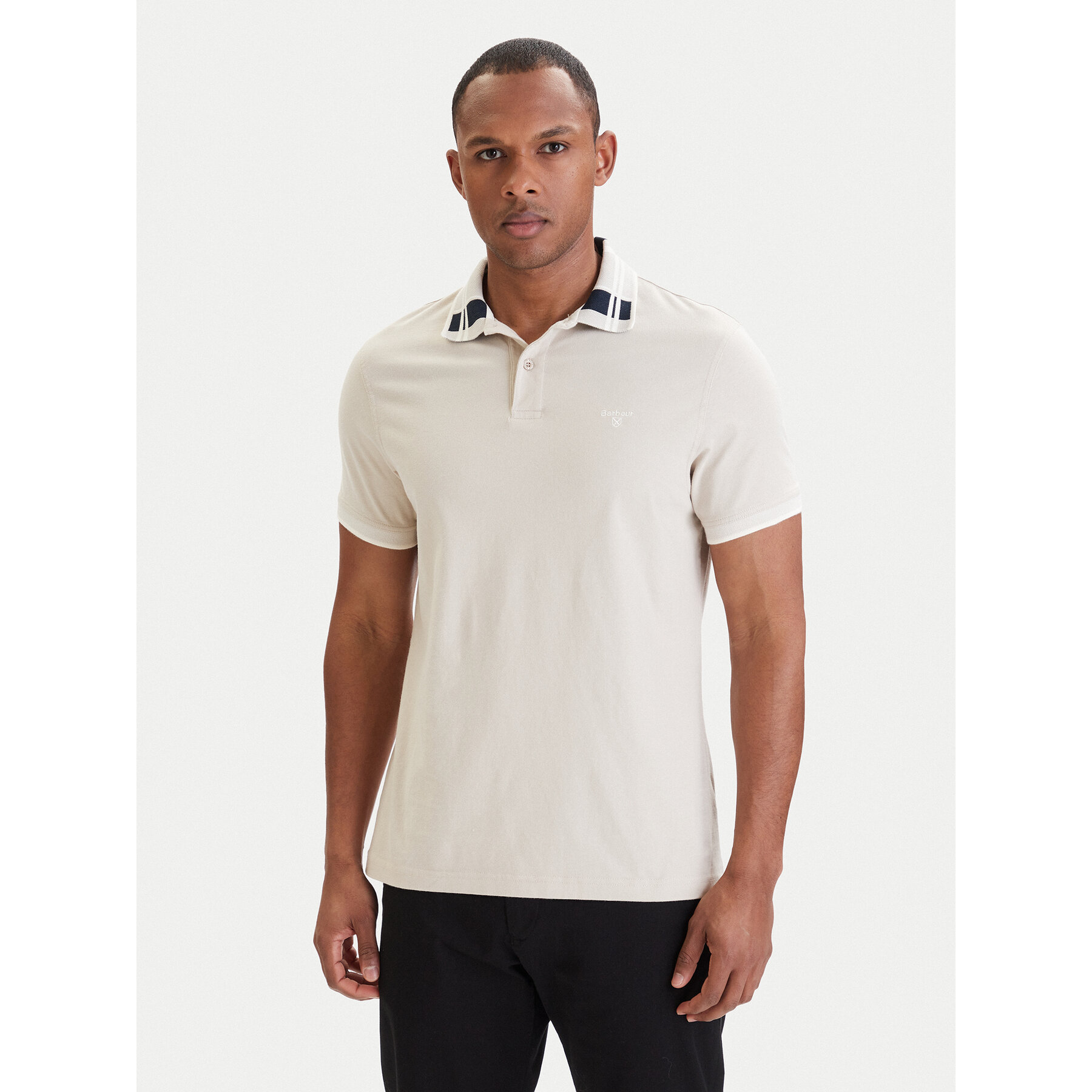 Barbour Poloshirt Callington MML1536BE12 Hellbeige Regular Fit