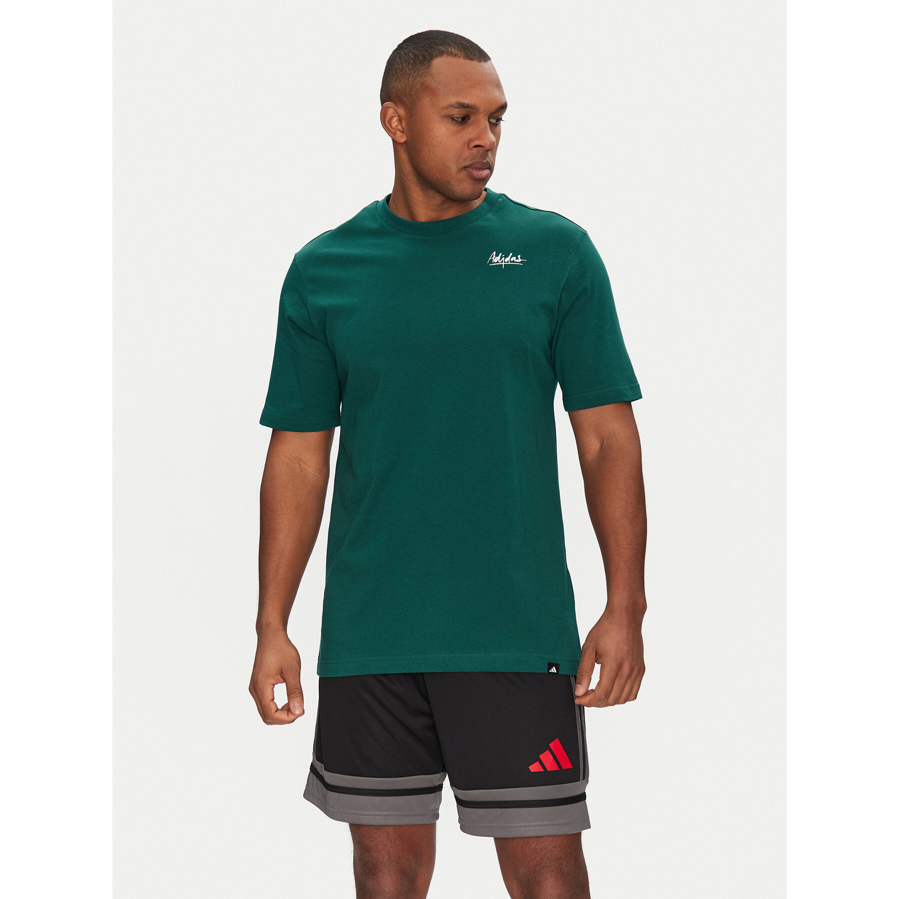 adidas T-Shirt Lounge Still Life Bowl Graphic JJ3961 Grün Regular Fit