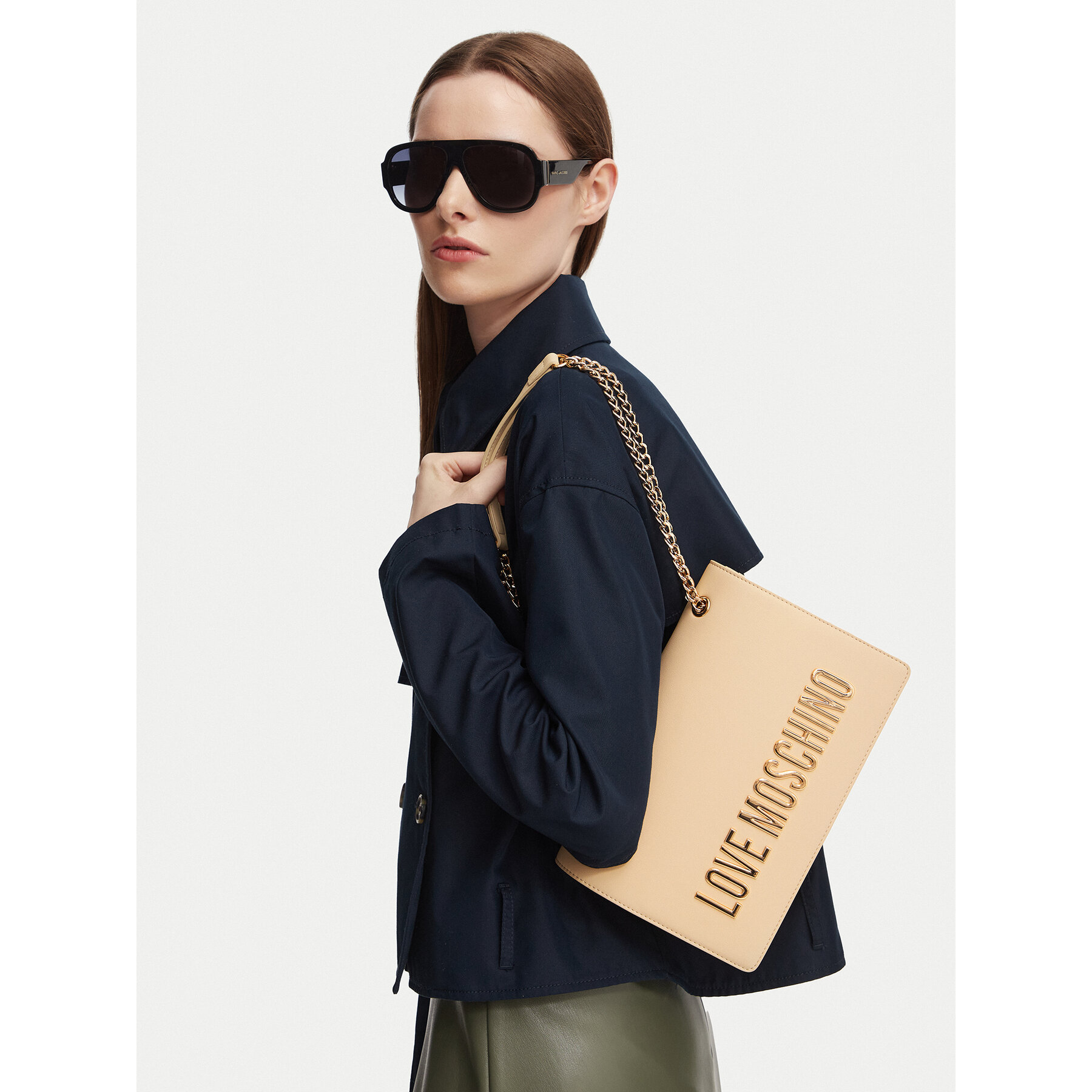 Geantă LOVE MOSCHINO JC4192PP1PKD0129 Bej