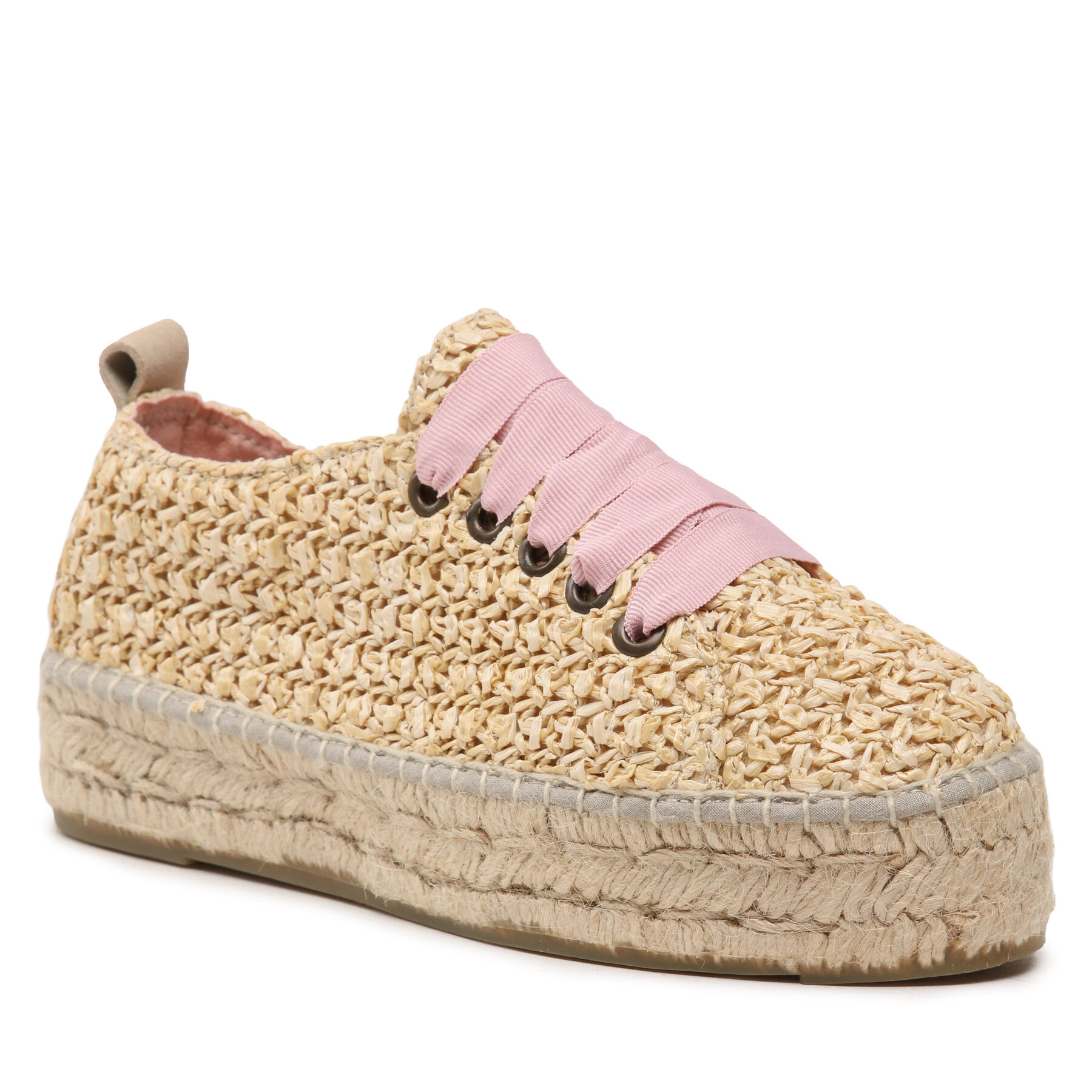 Espadrile Manebi Lace-Up Espadrilles V 2.7 E0 Raffia epantofi.ro imagine noua