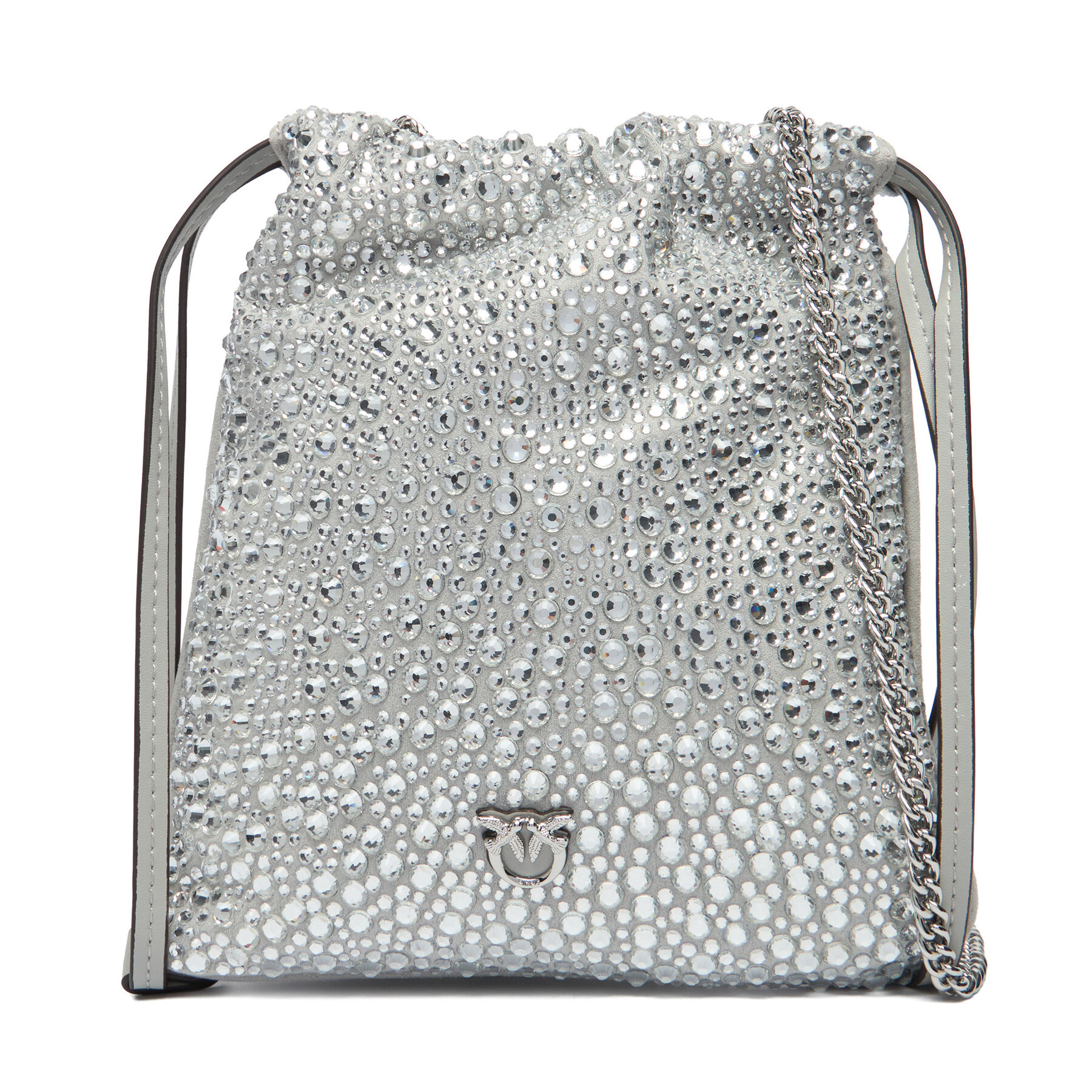 Borsetta PINKO Slouchy Coulisse Baby AI 25-26 PCPL 105409 A2WF Argento