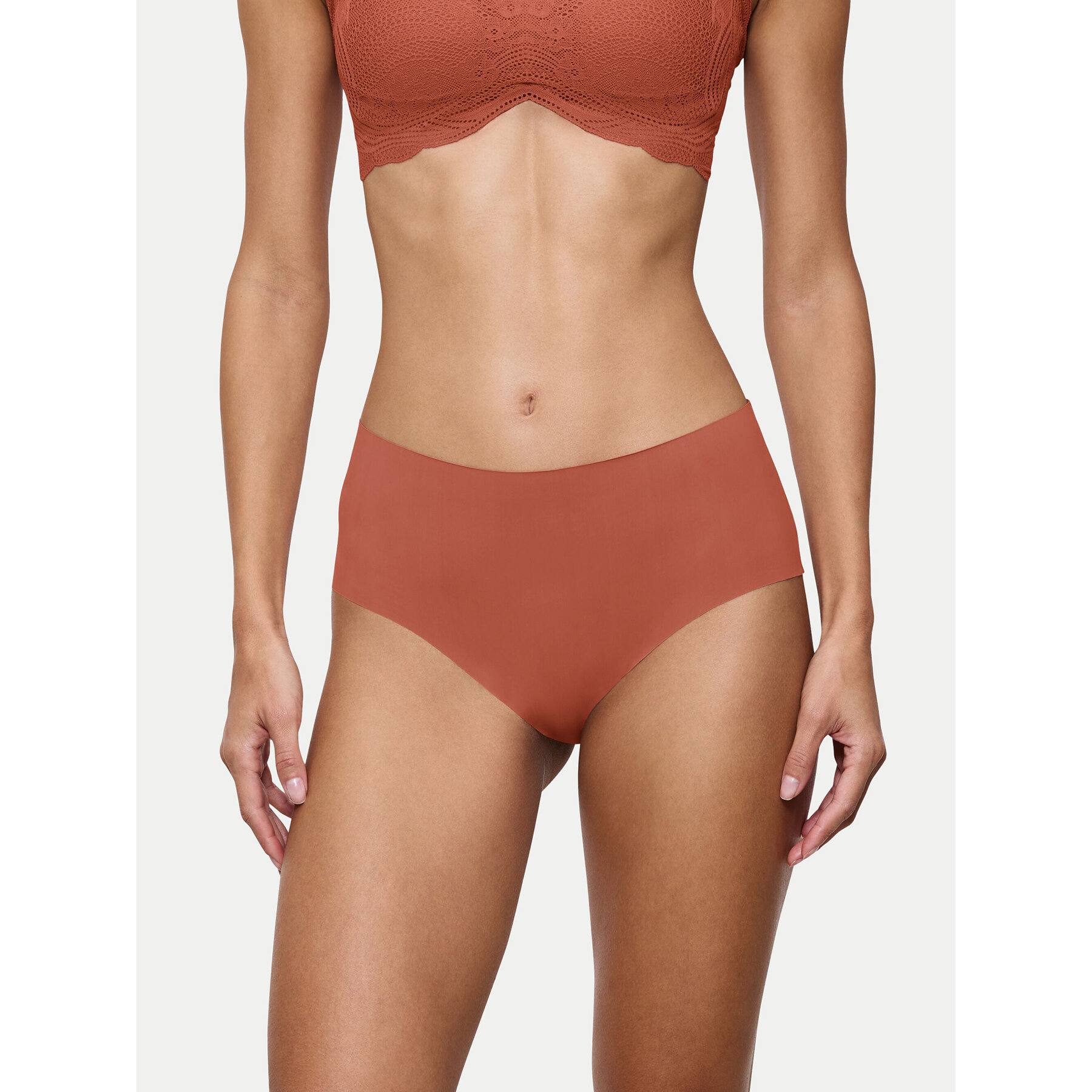 Triumph Klassischer Damenslip mit hoher Taille Pretty 10222227 Orange