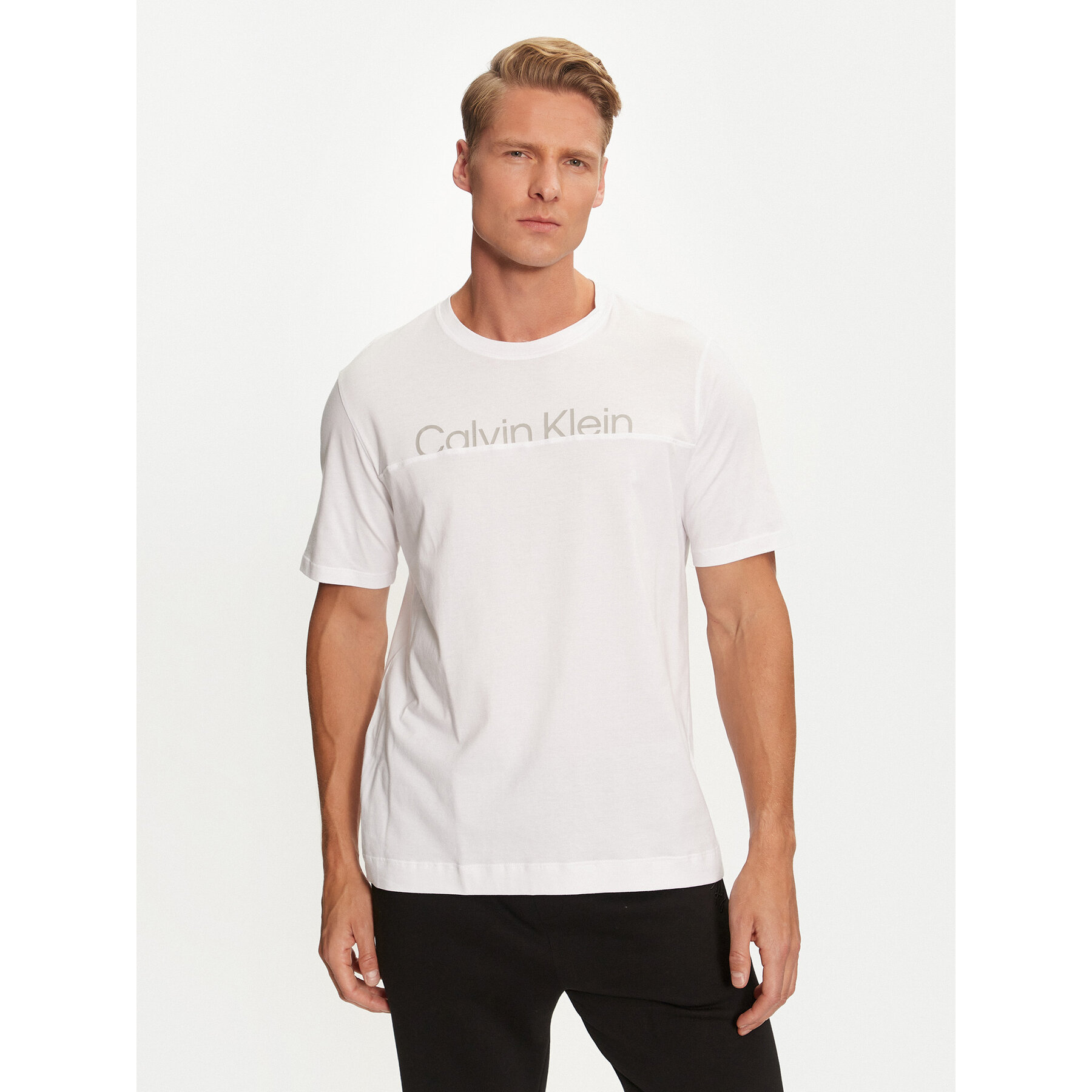 Calvin Klein Performance Calvin Klein Performance T-Shirt 00GMF4K142 Λευκό Regular Fit