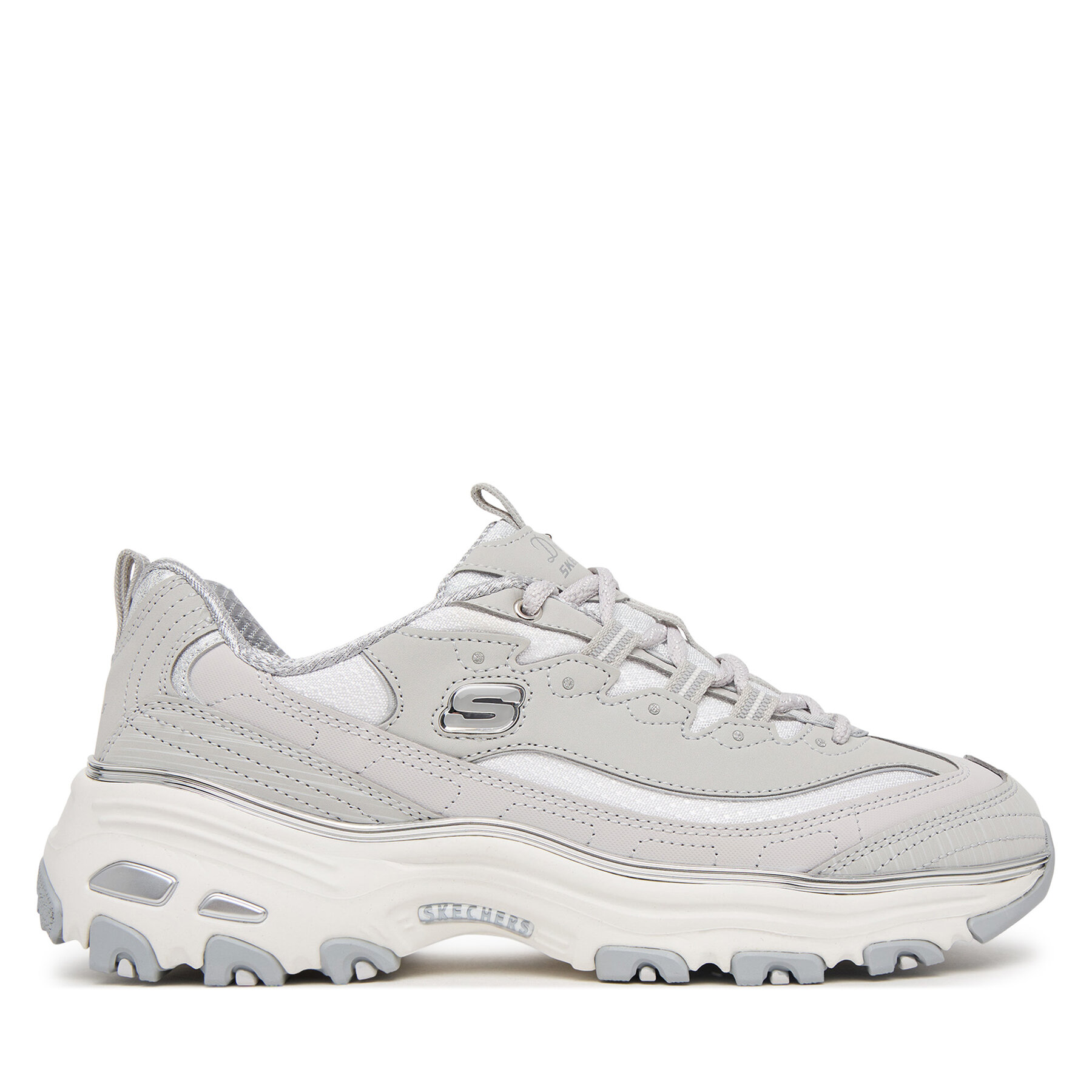 Sneakersy Skechers D'Lites - Chrome Wave 150873/GRY Sivá