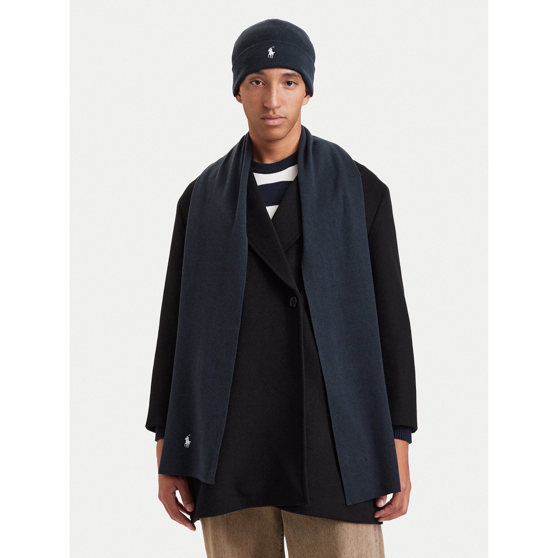 Set Fular și Căciulă Polo Ralph Lauren 710B28980001 Bleumarin