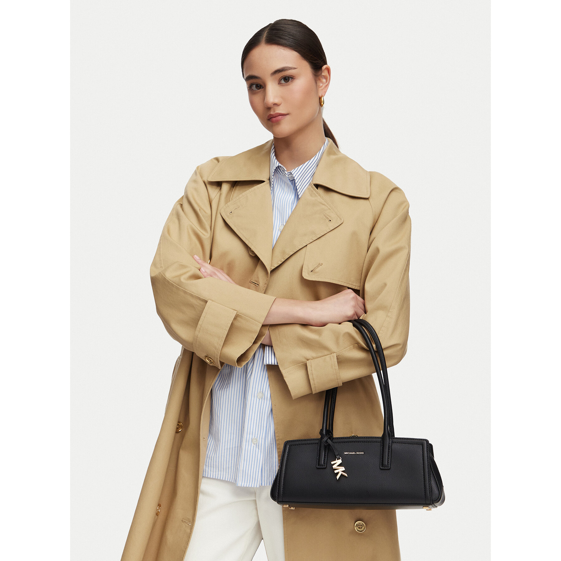 Torbica MICHAEL Michael Kors Laila 30T6G9IT0L Crna