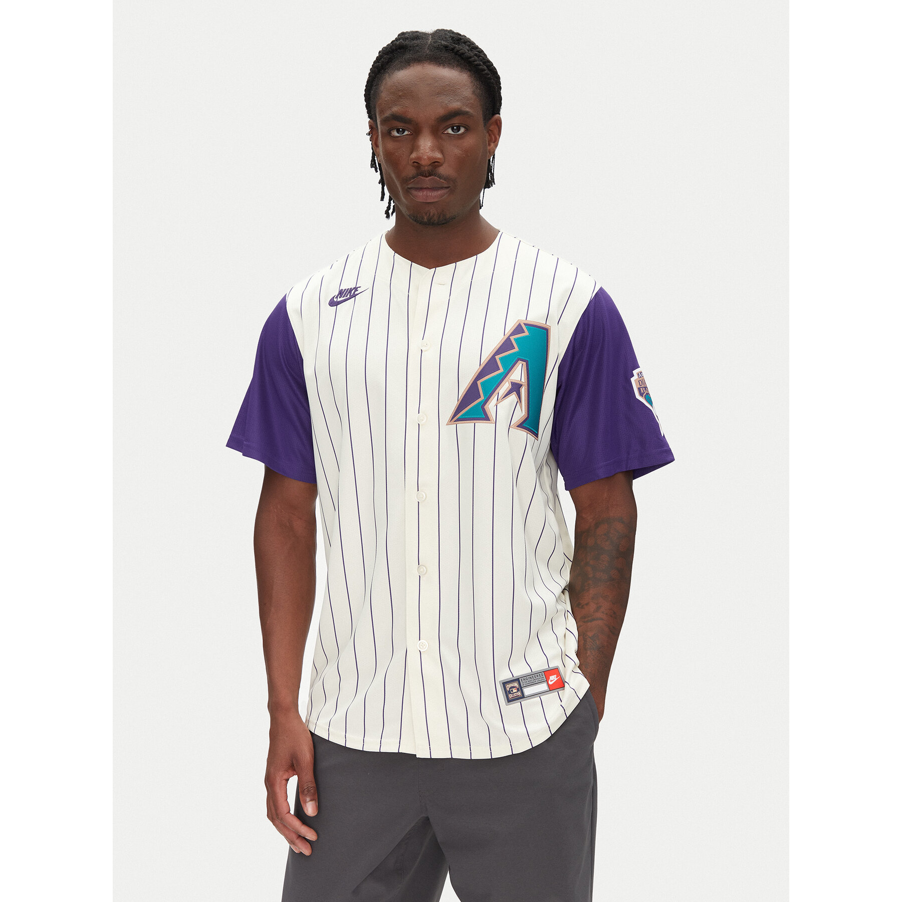 Nike Hemd CO25-DIC1-DIA-A3F Écru Regular Fit