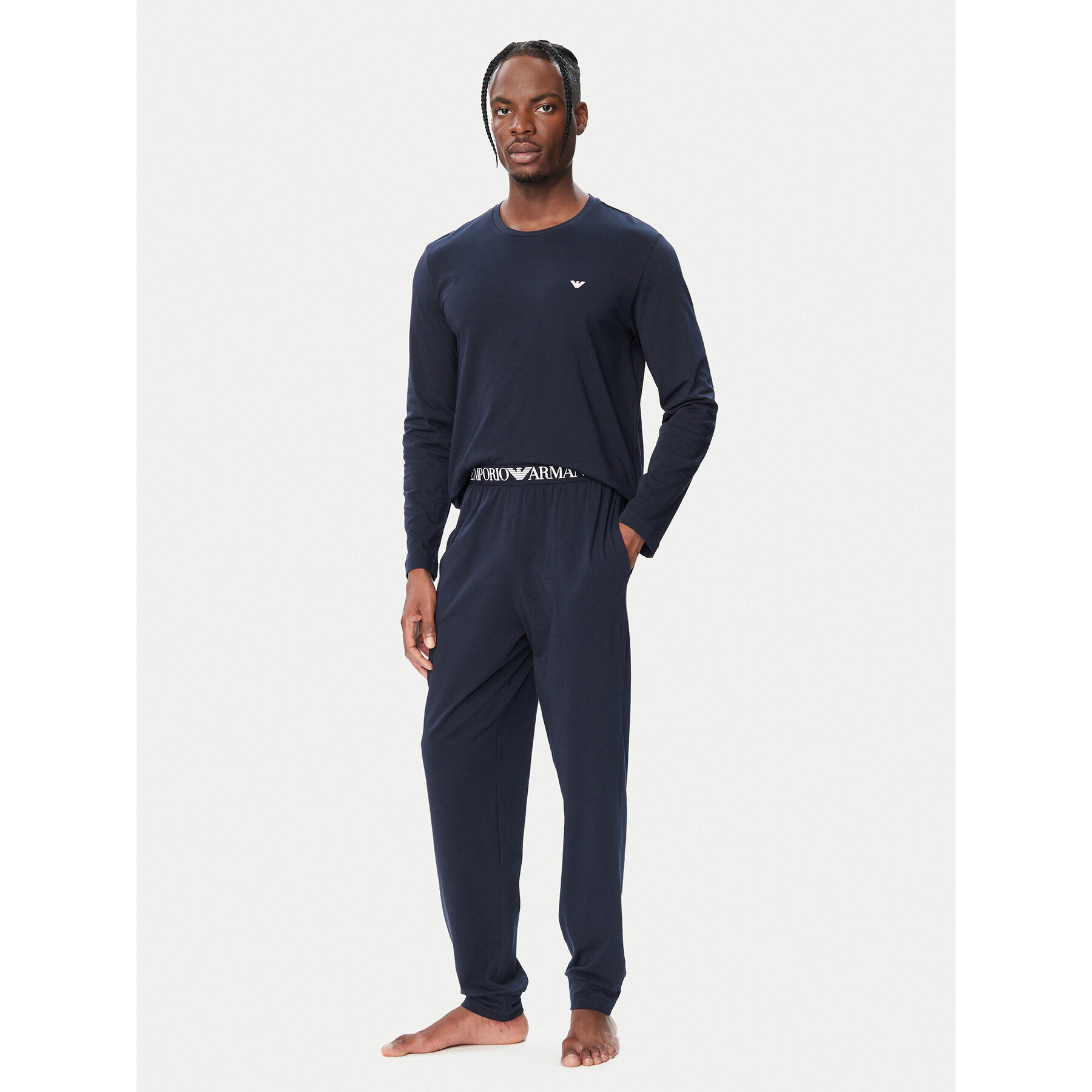 Emporio Armani Underwear Pyjama EM000610 AF25017 UB102 Dunkelblau Regular Fit