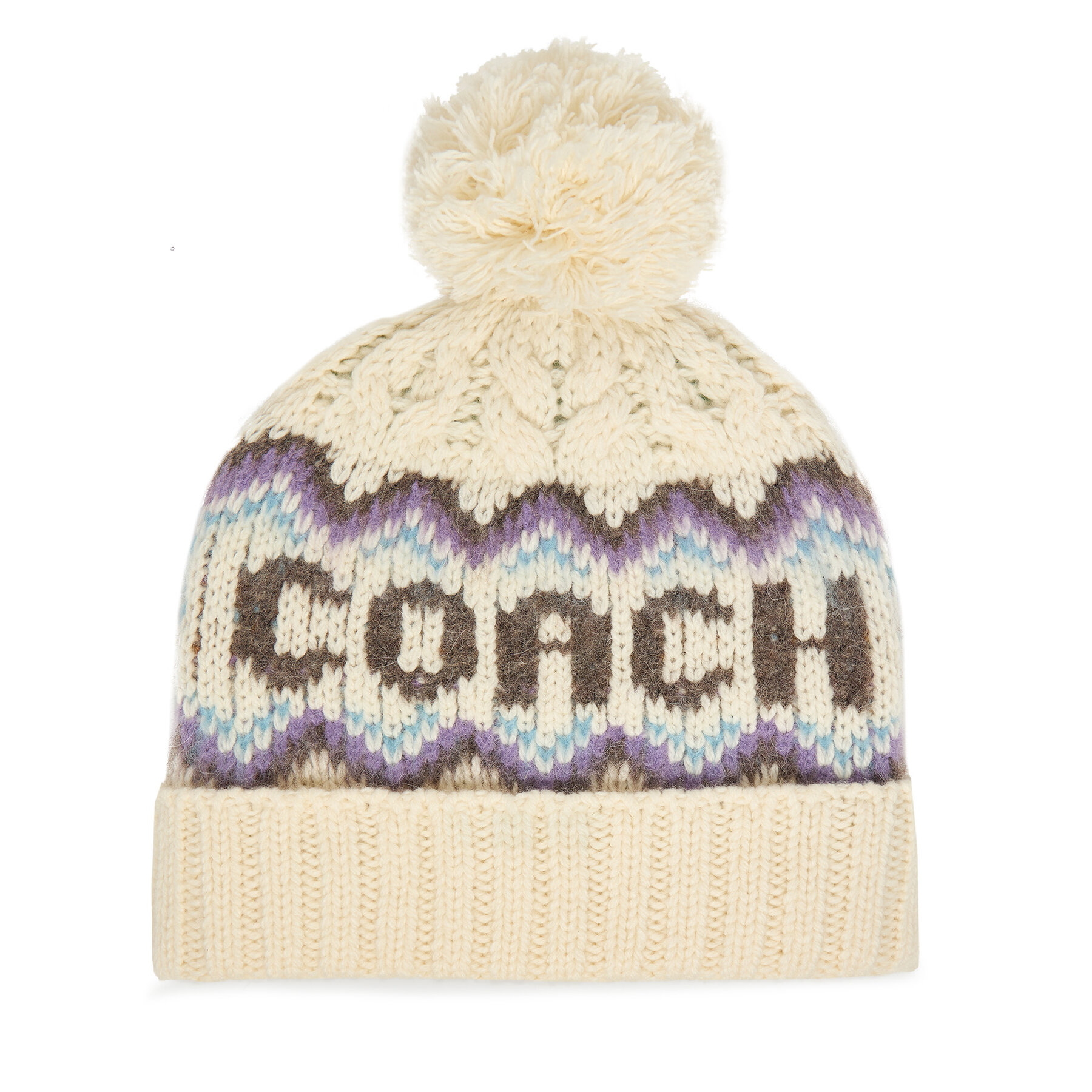 Căciulă Coach CCL51 Écru