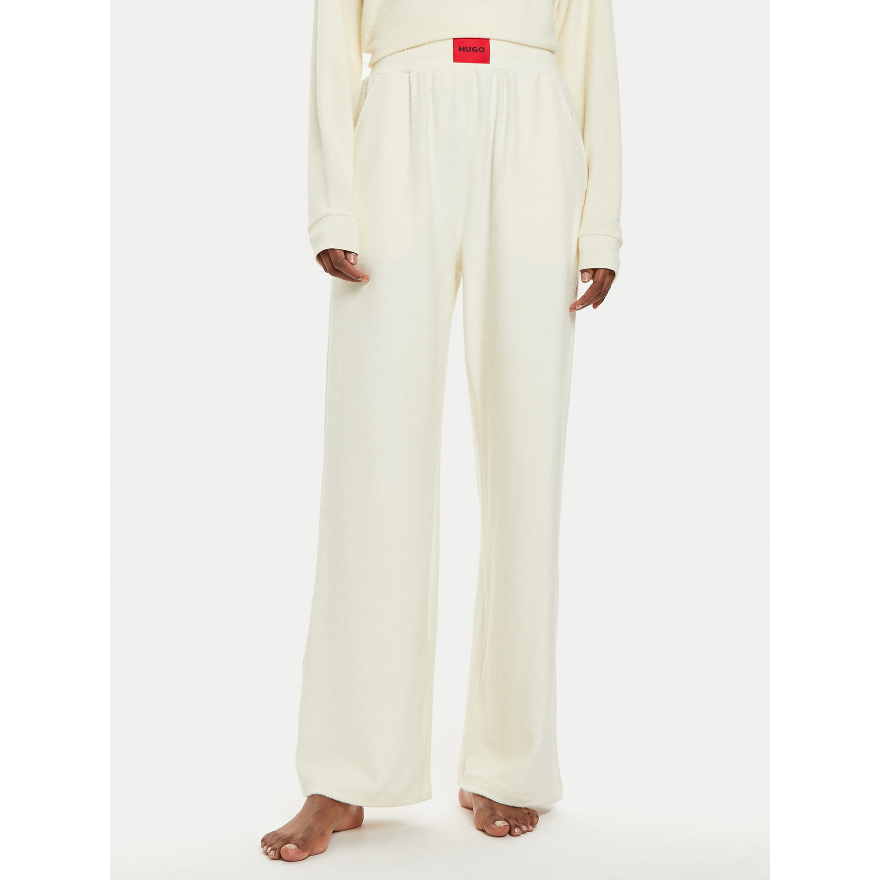Hugo Pantalone del pigiama Snoozie 50523406 Écru Regular Fit