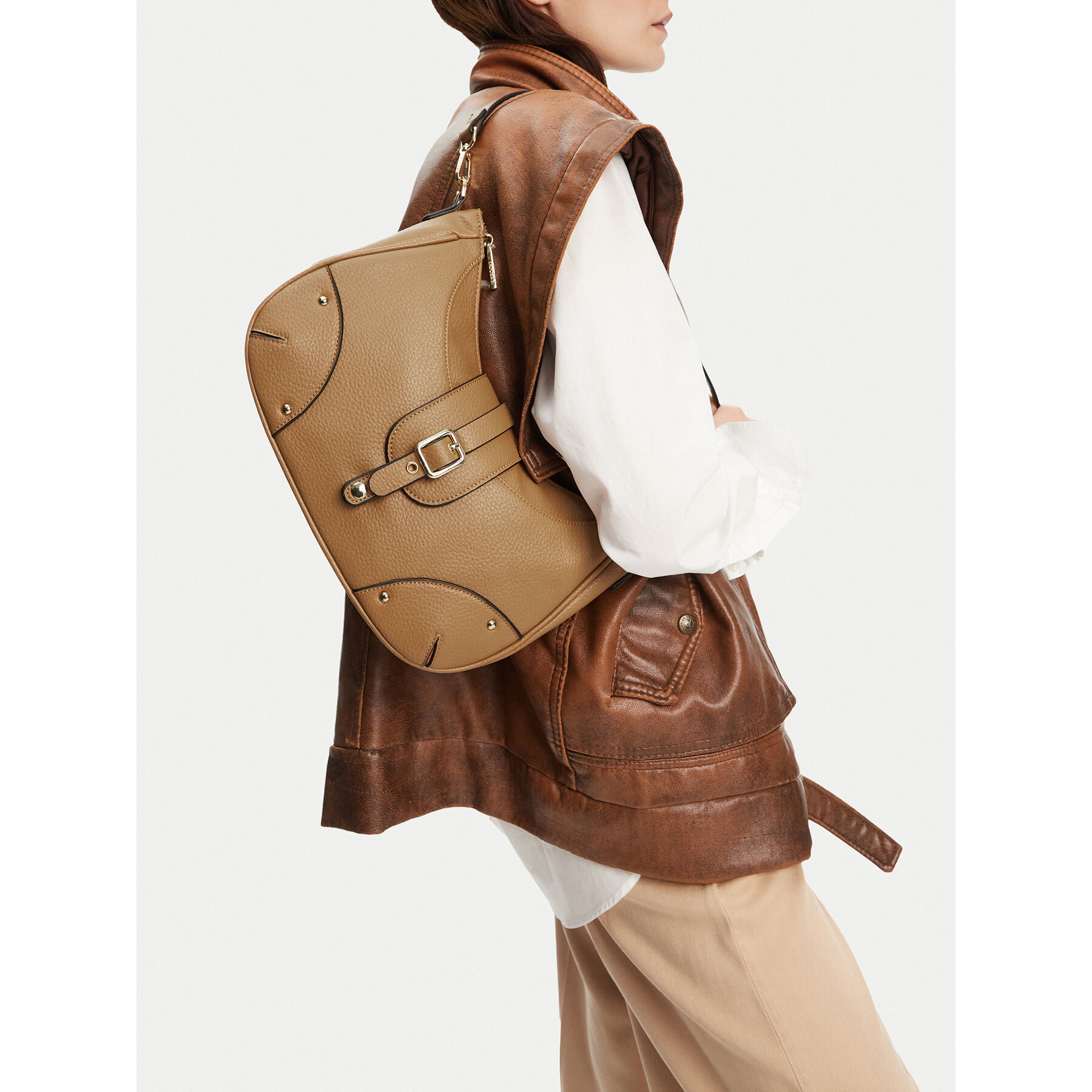 Дамска чанта Lasocki C-LSK-M-001-08 Бежов