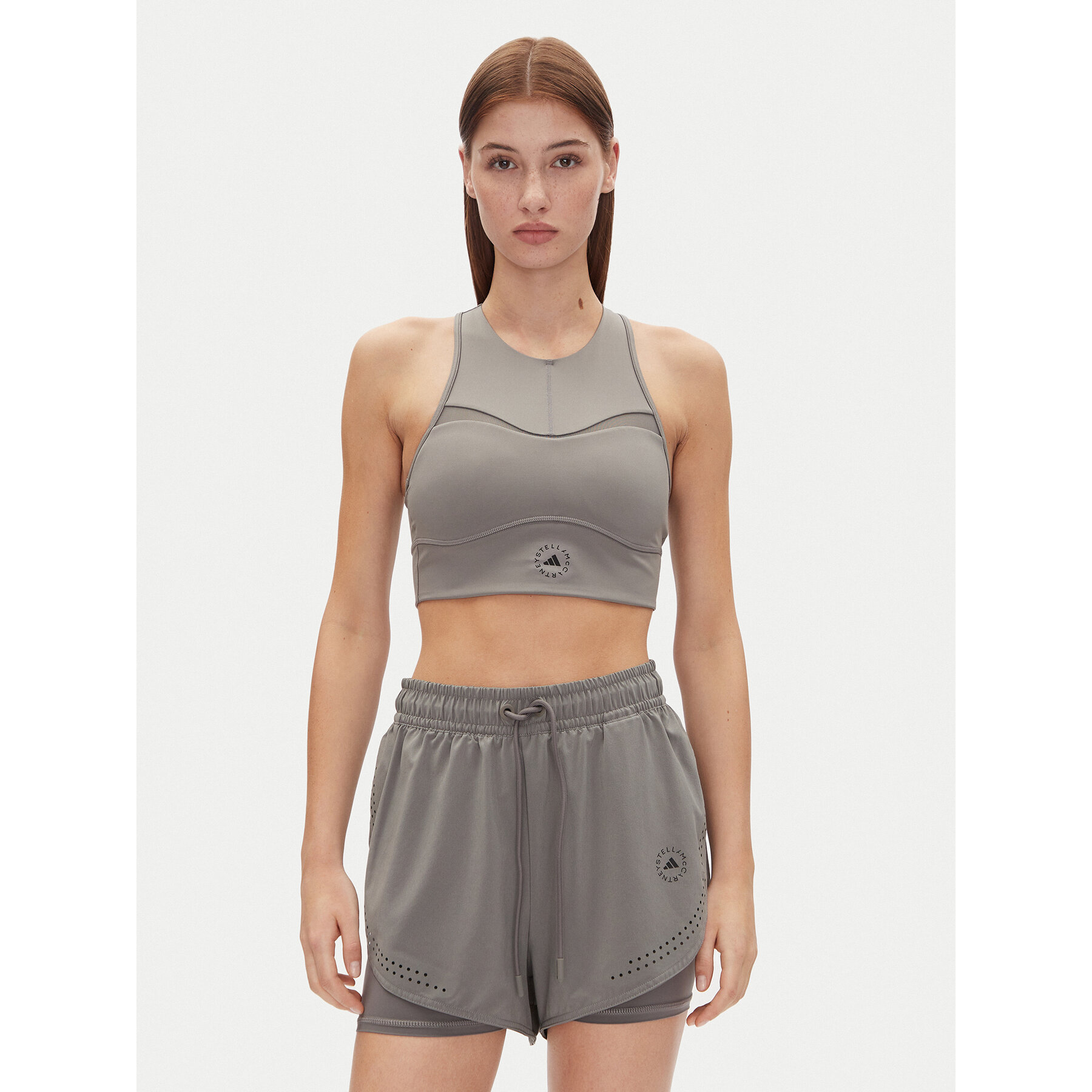 adidas by Stella McCartney Felső Training JJ0120 Szürke Slim Fit