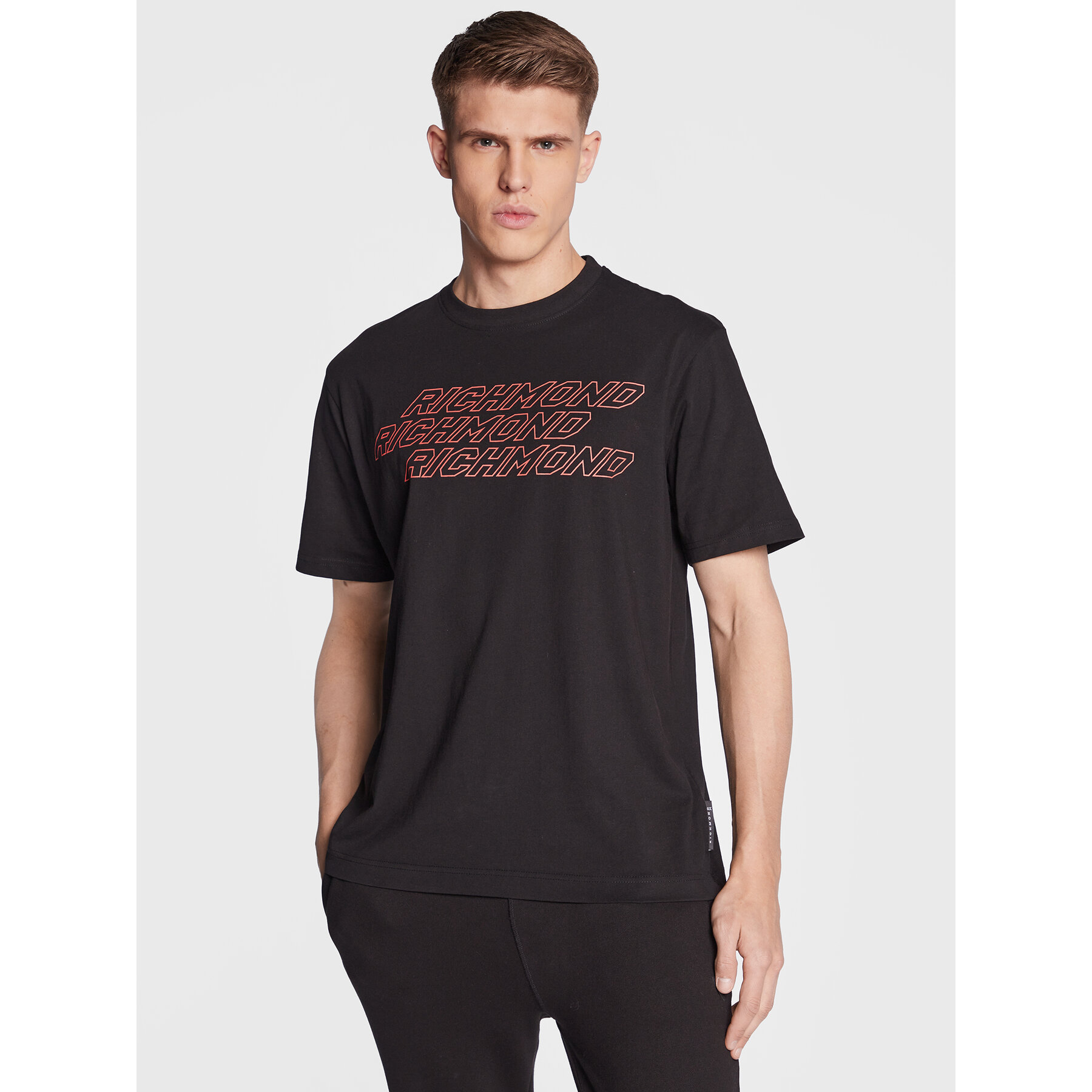 John Richmond T-Shirt UMP23018TS Μαύρο Regular Fit