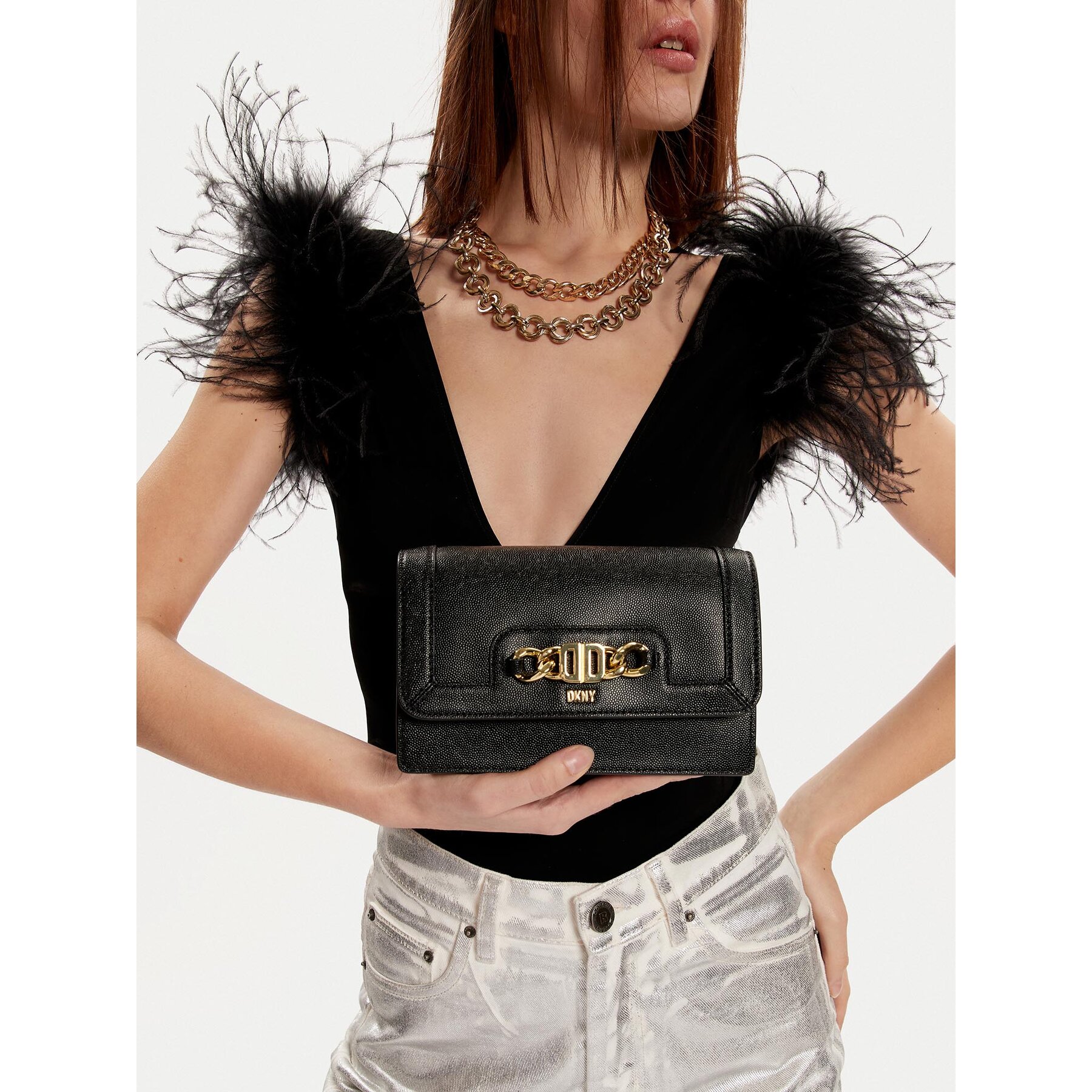 Geantă DKNY Valencia R34GHB35 Negru