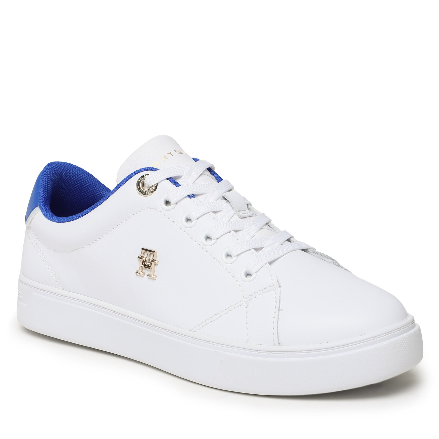 Sneakers Tommy Hilfiger Elevated Essential Court Sneakers FW0FW07377 White YS epantofi.ro imagine noua