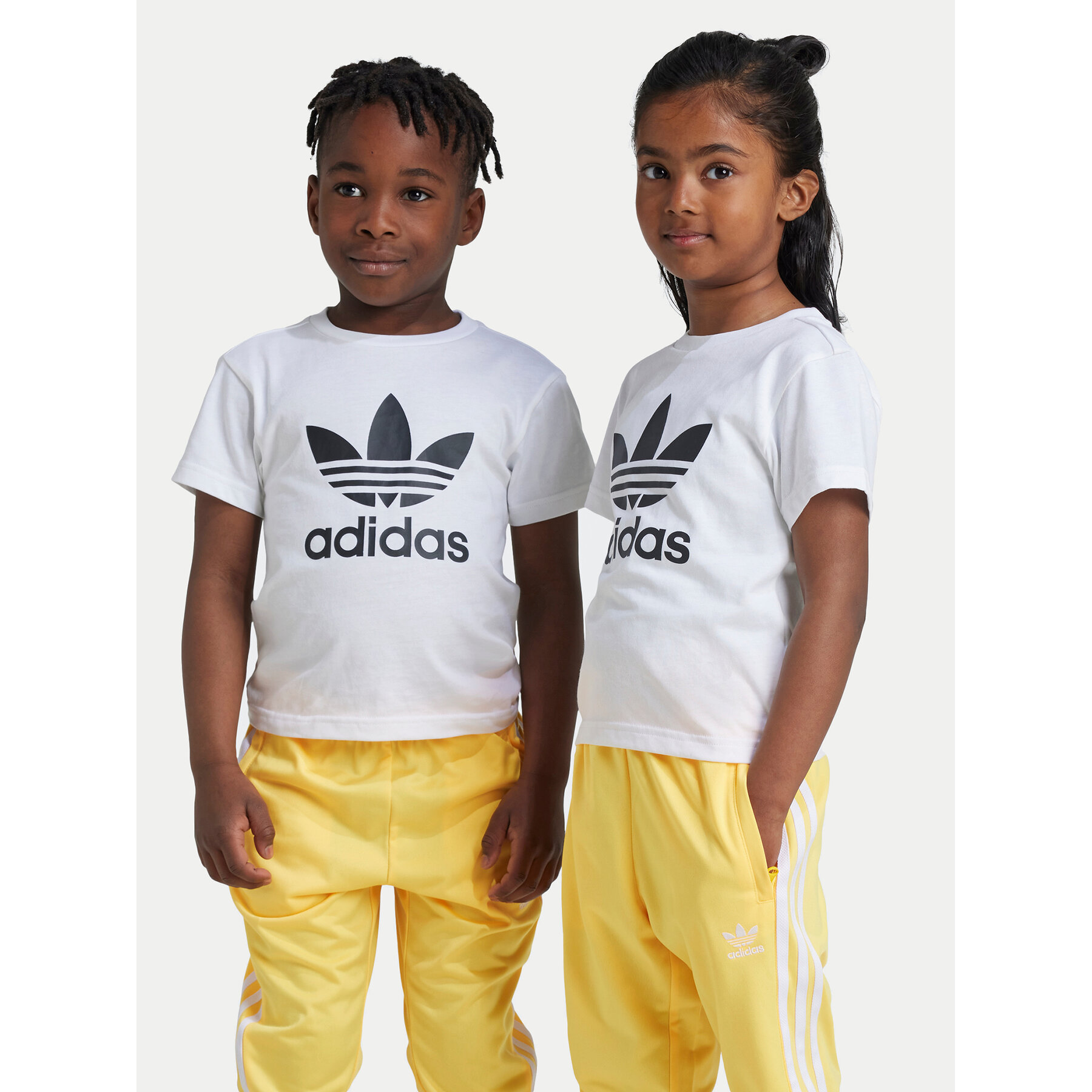adidas T-Shirt Adicolor Trefoil JE0518 Bianco Regular Fit