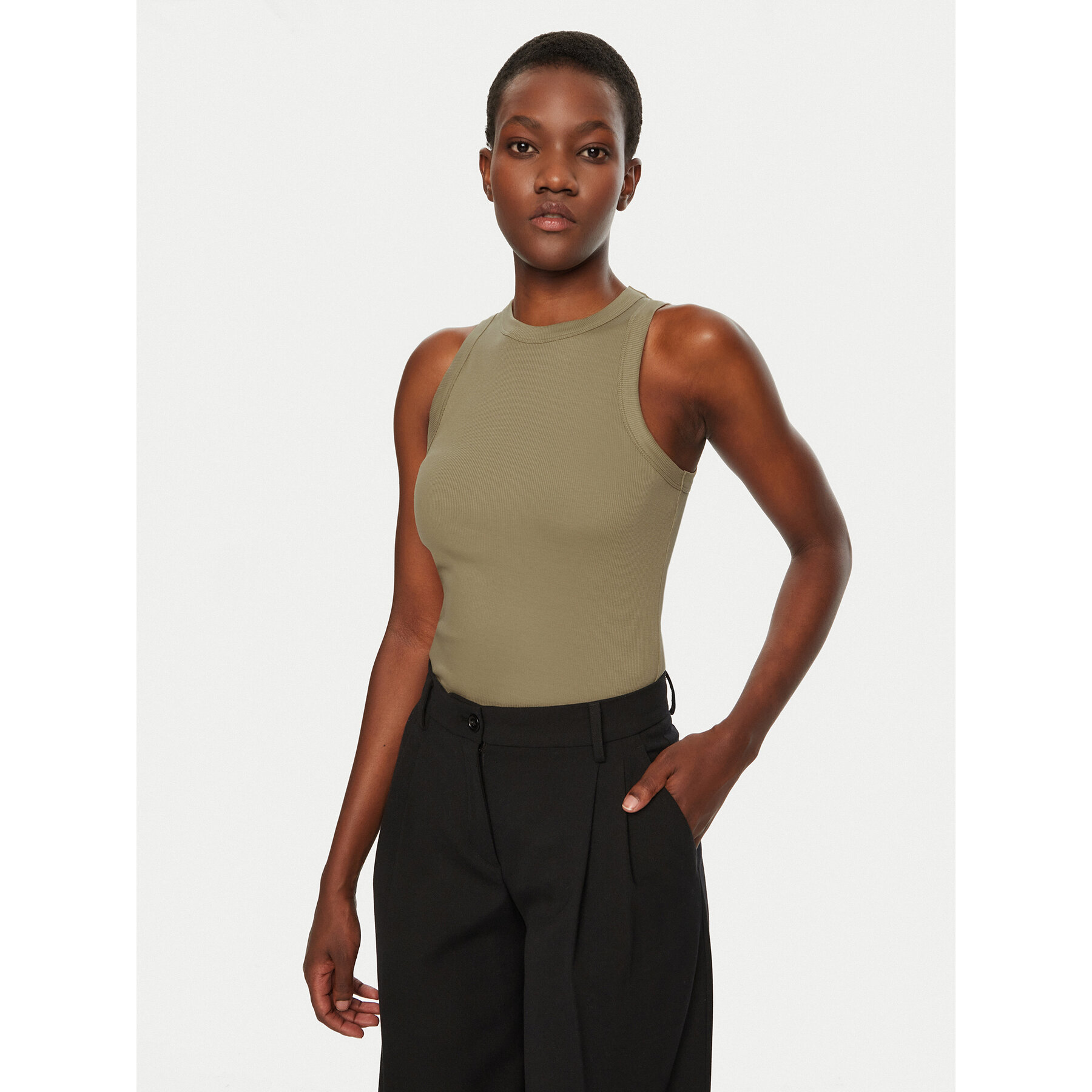 IVY OAK IVY OAK Τοπ Klara IO1100X2350 Χακί Slim Fit