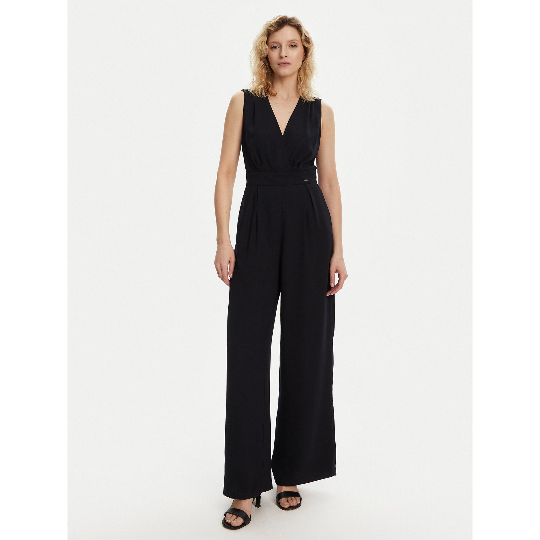 Morgan Jumpsuit 241-POEMA Dunkelblau Wide Leg