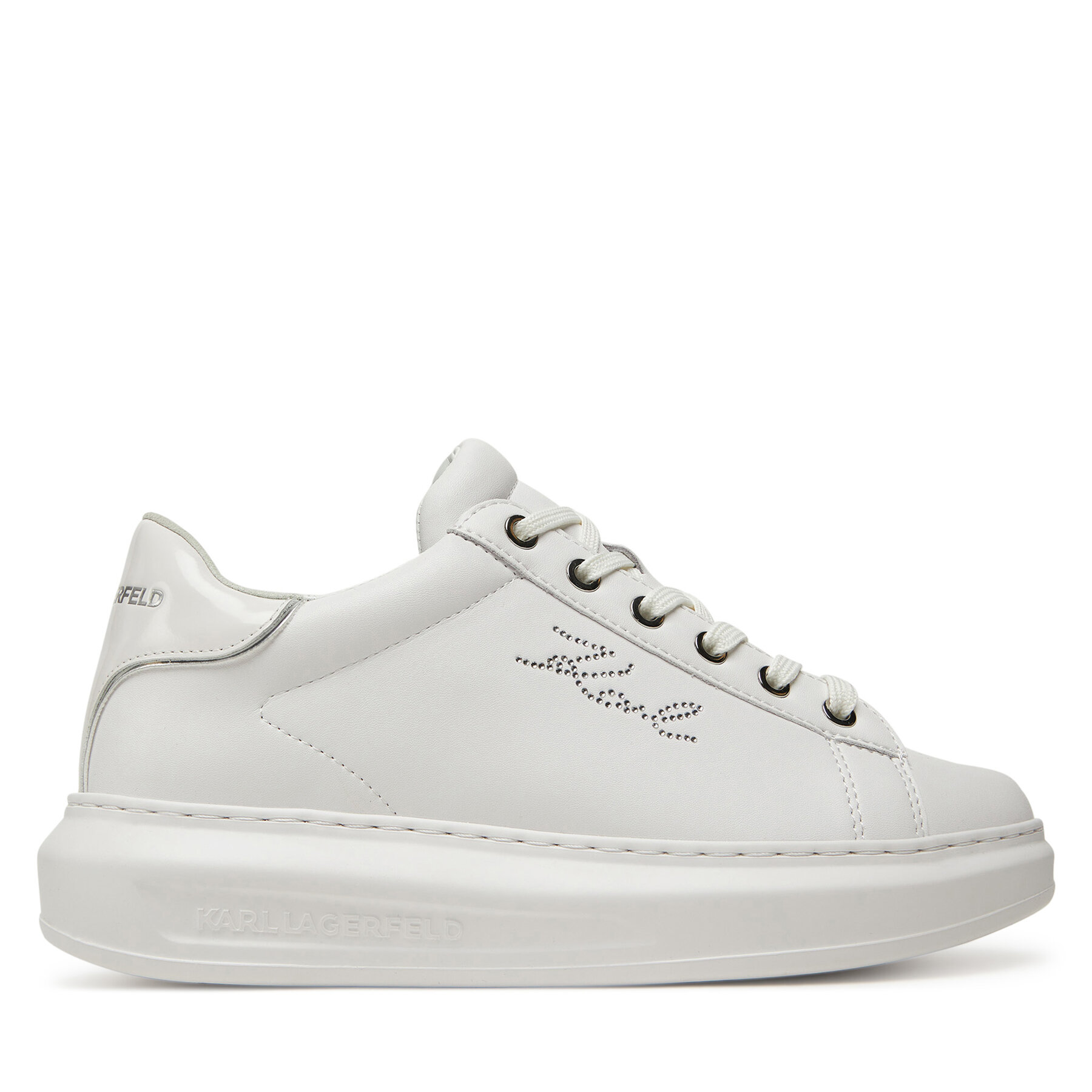 Sneakersy KARL LAGERFELD Kapri KL62518 Biela